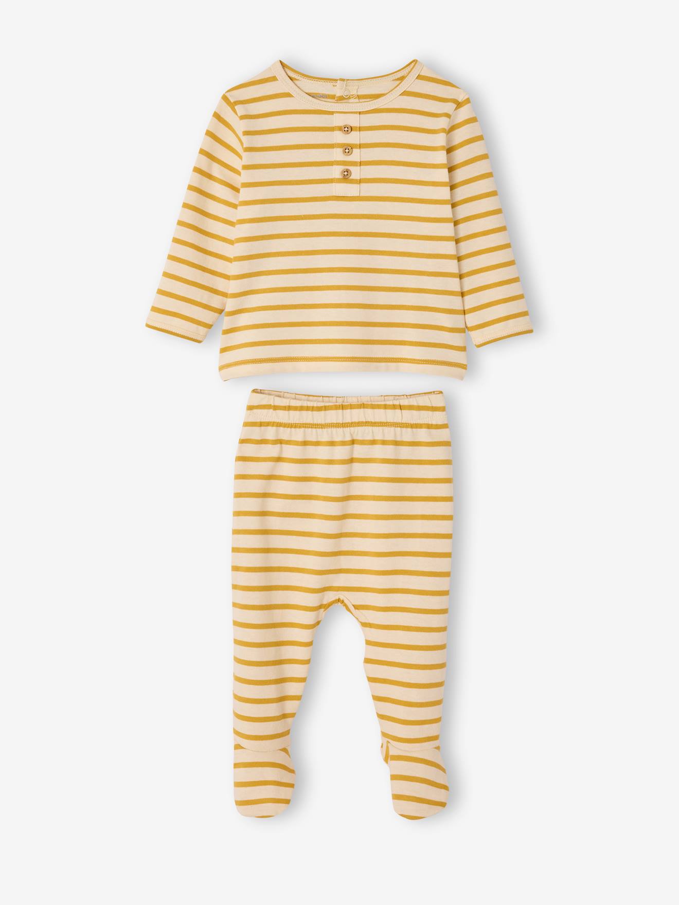 Thumbnail - 2er-Set Baby Schlafanzüge TIGER & Streifen