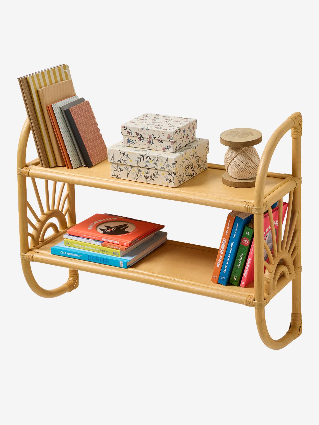 Thumbnail - Rattan-Wandregal SONNENSCHEIN mit 2 Böden