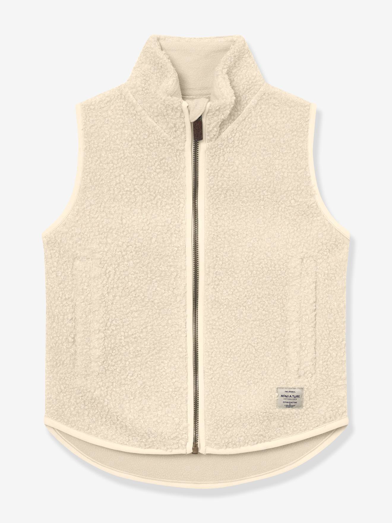 Teddyfleece-Weste Kinder MATBATTAL MINI A TURE wollweiß Gr. 116