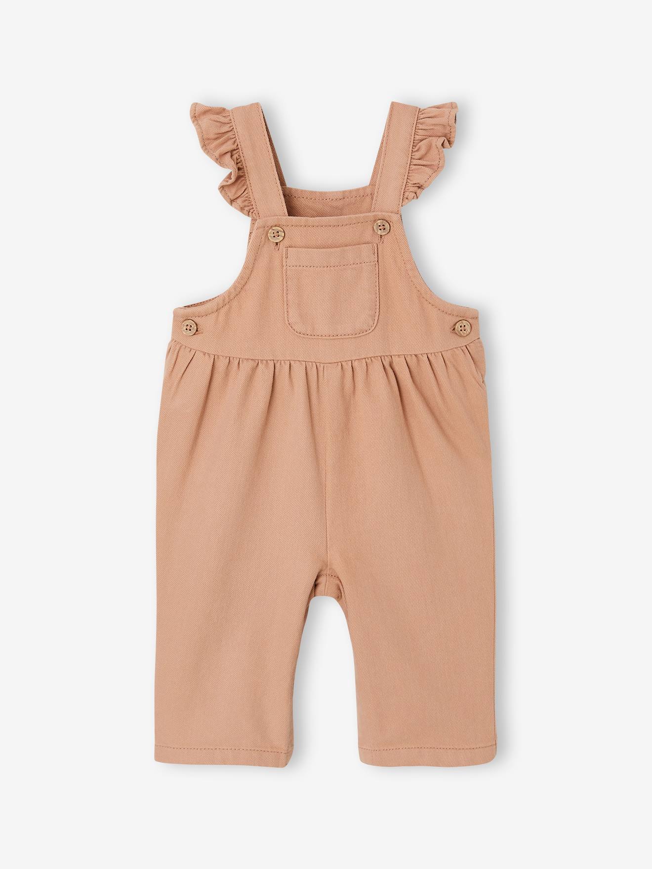 Baby Mädchen Latzhose aus Twill