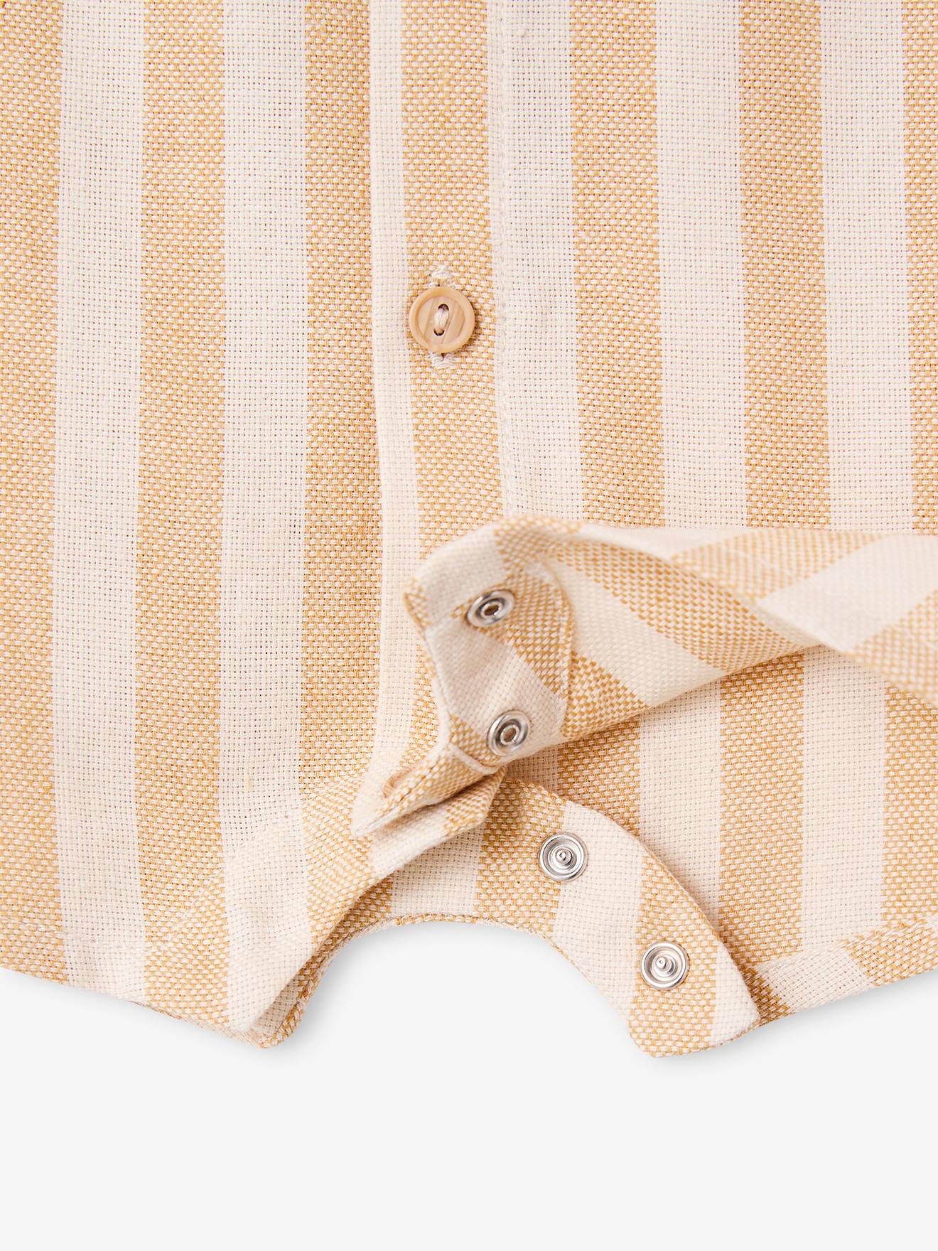 Thumbnail - Ärmelloser Baby Kurzoverall mit Streifen