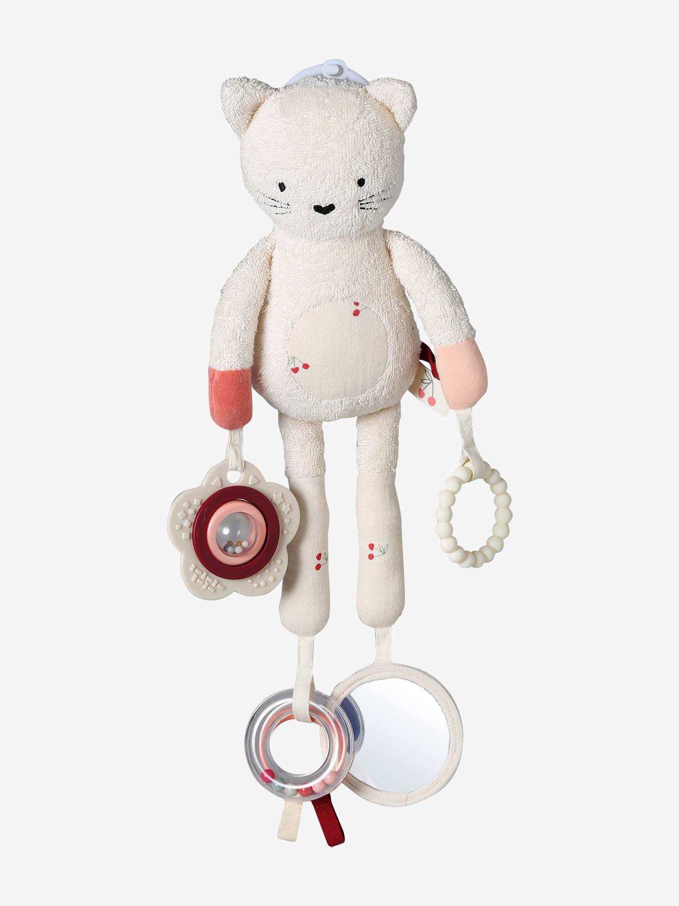 Vertbaudet Activity-Katze Zum Aufhängen Baby Cherry Rot Einheitsgröße