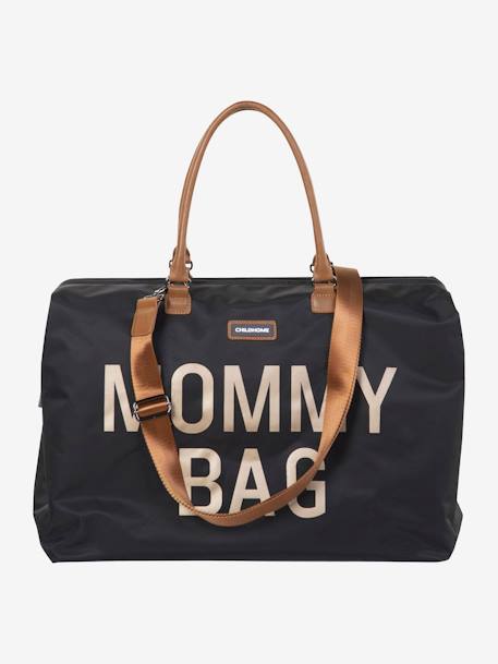Große Wickeltasche „Mommy Bag“ CHILDHOME - schwarz+wollweiß - 2