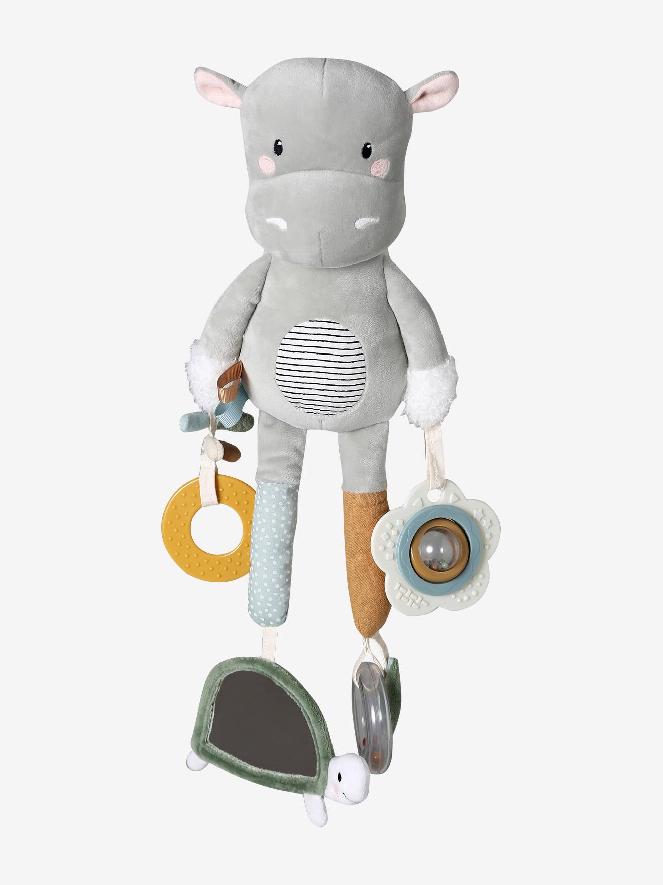 Vertbaudet Baby Activity-Nilpferd Zum Aufhängen Tansania Grau Einheitsgröße
