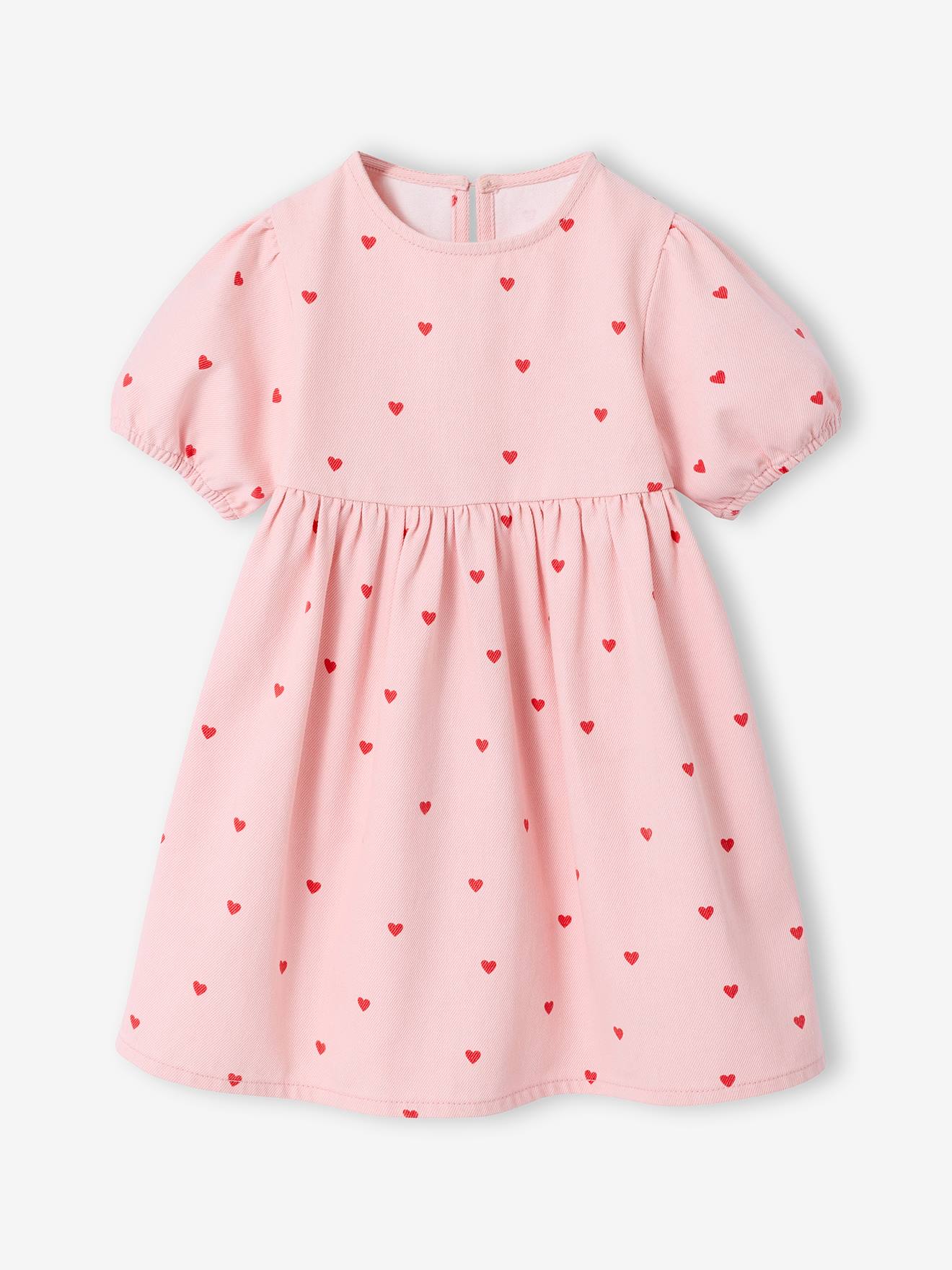 Vertbaudet Mädchen Jeanskleid Rosa 146/152