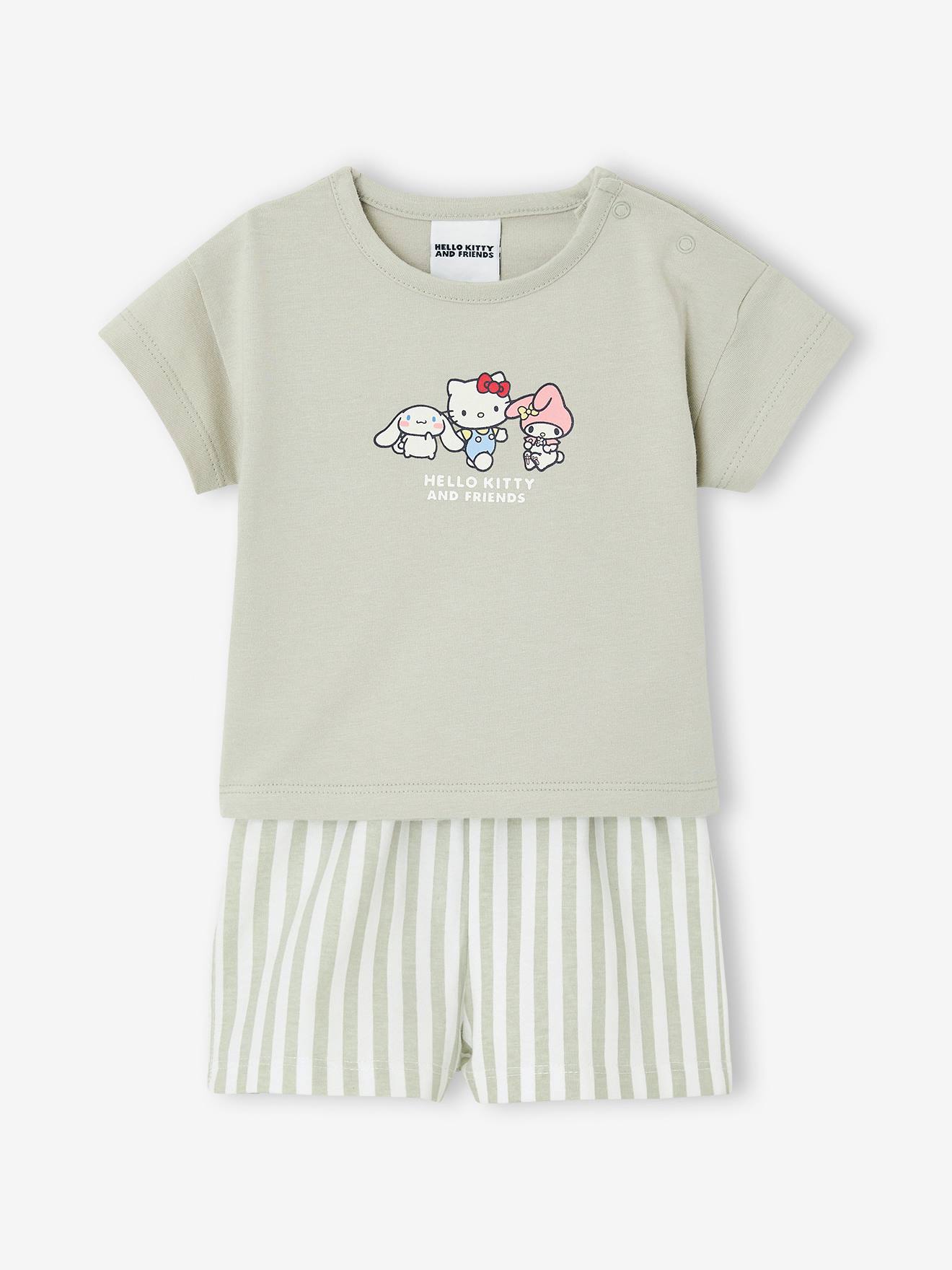 Baby-Set aus T-Shirt & Shorts HELLO KITTY grün Gr. 74
