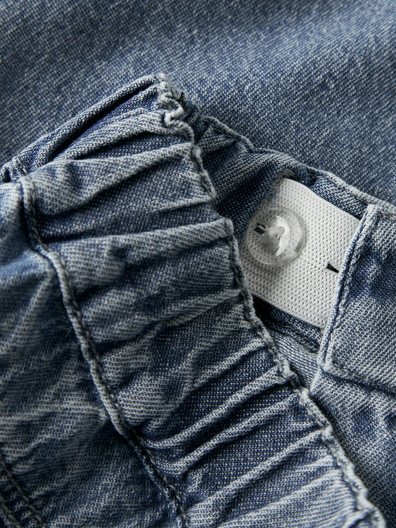 Thumbnail - Weite Jeans Kinder Lil' Atelier MINI gebleicht