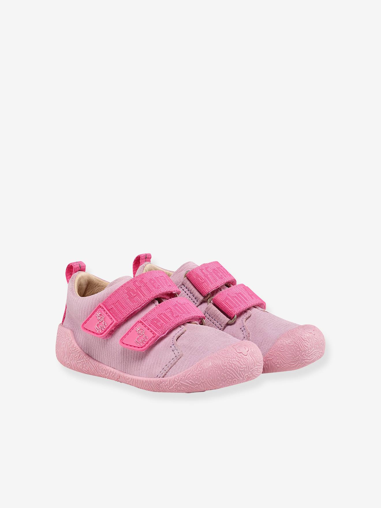 Baby Lauflerner-Barfußschuhe aus Leder WALKY Affenzahn pudrig rosa Gr. 25
