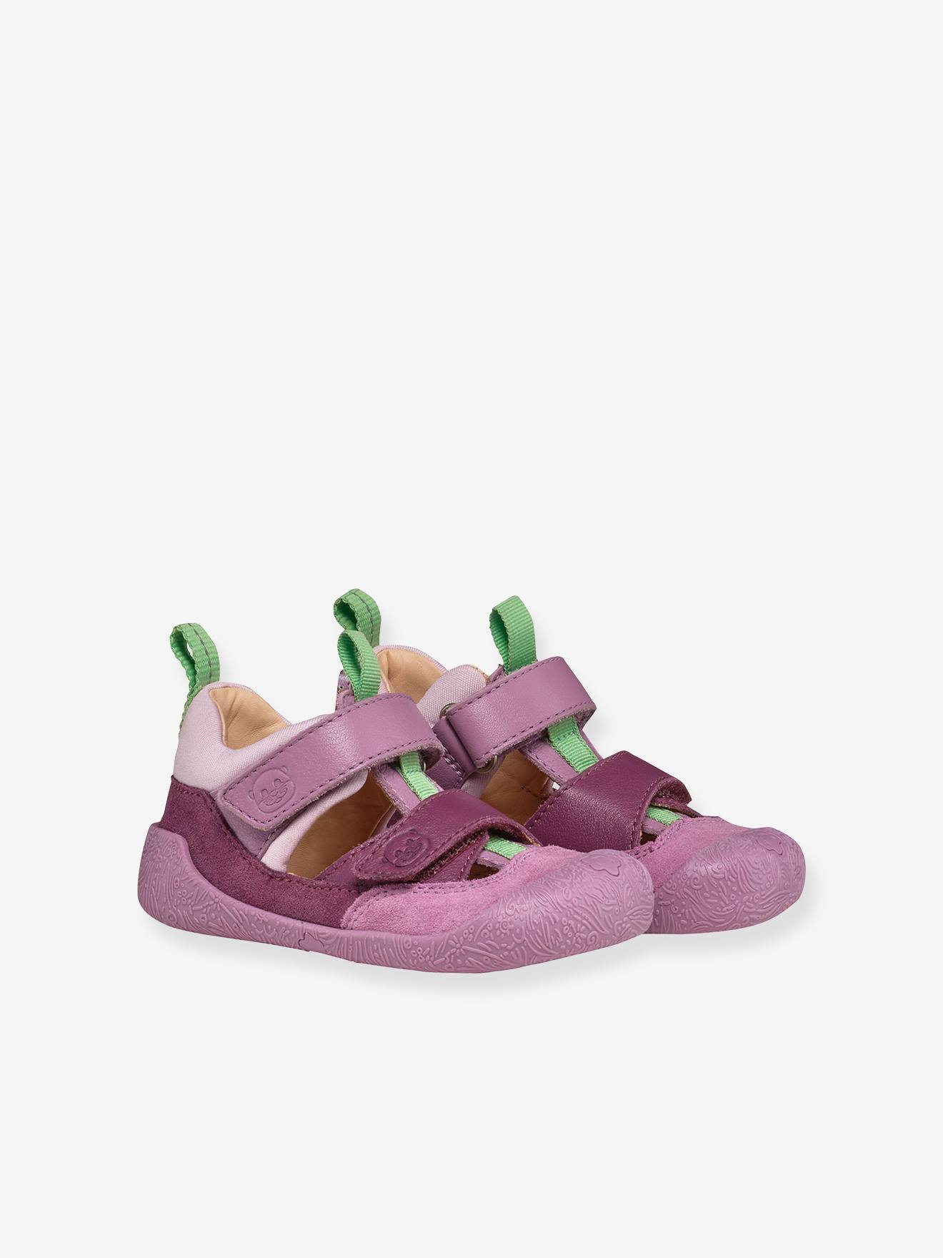 Lauflern-Sandalen FREELY aus Leder Kinder Affenzahn malve Gr. 23