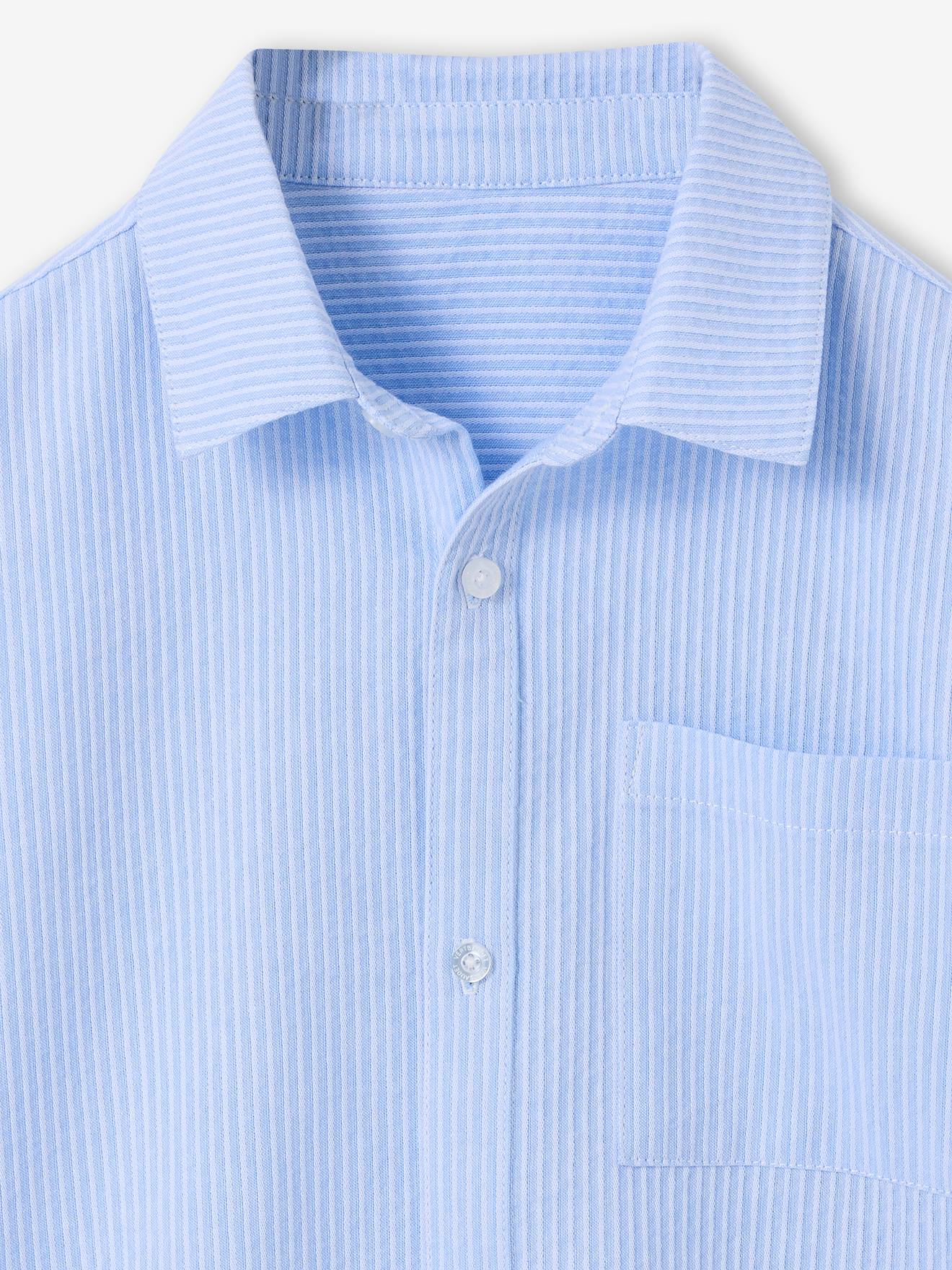Thumbnail - Jungen Hemd mit Nadelstreifen aus Baumwolle