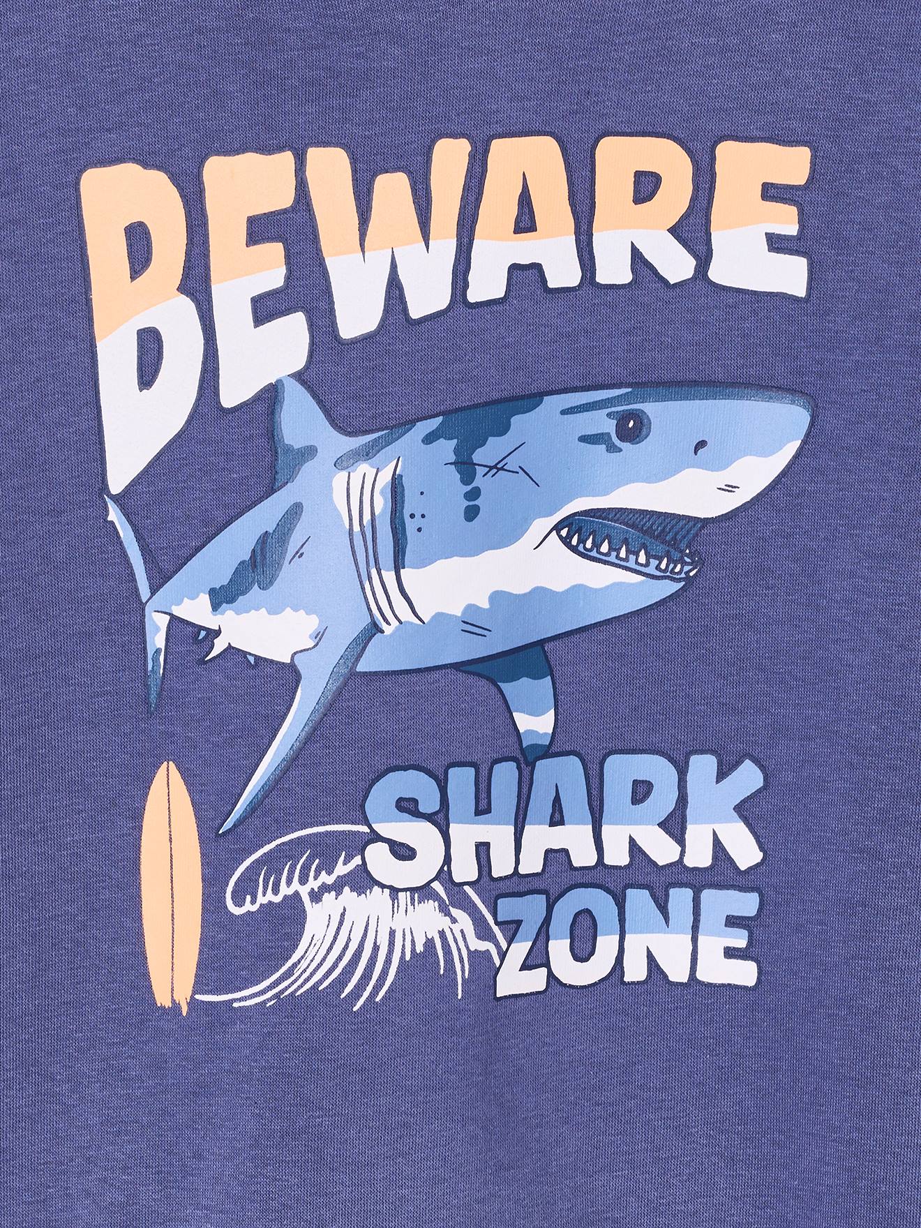 Thumbnail - Kapuzensweatshirt mit farbigen Ärmeln und Prints