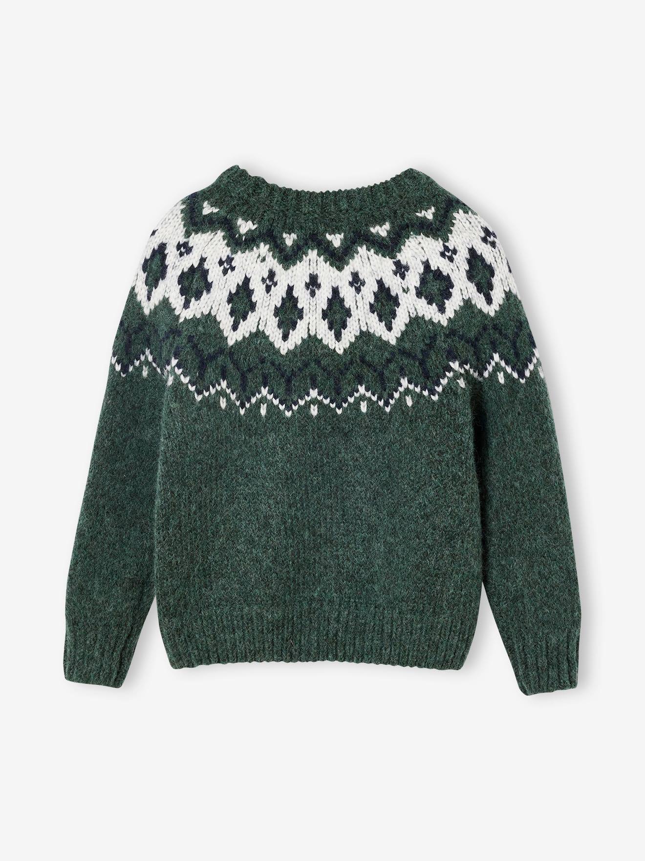 Thumbnail - Jungen Jacquard-Pullover