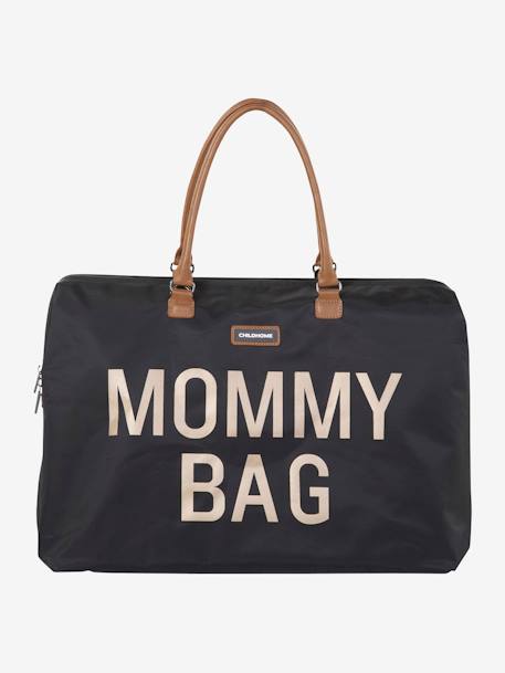 Große Wickeltasche „Mommy Bag“ CHILDHOME - schwarz+wollweiß - 1