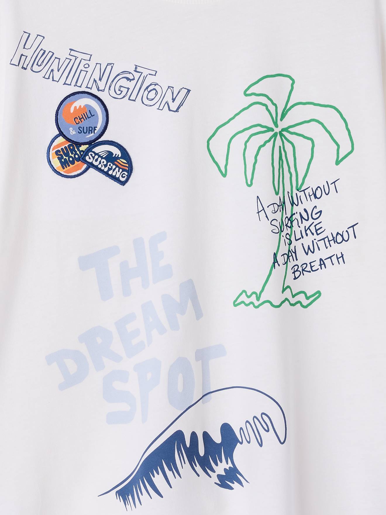 Thumbnail - T-Shirt mit Surfer-Print Jungen mit Recycling-Baumwolle