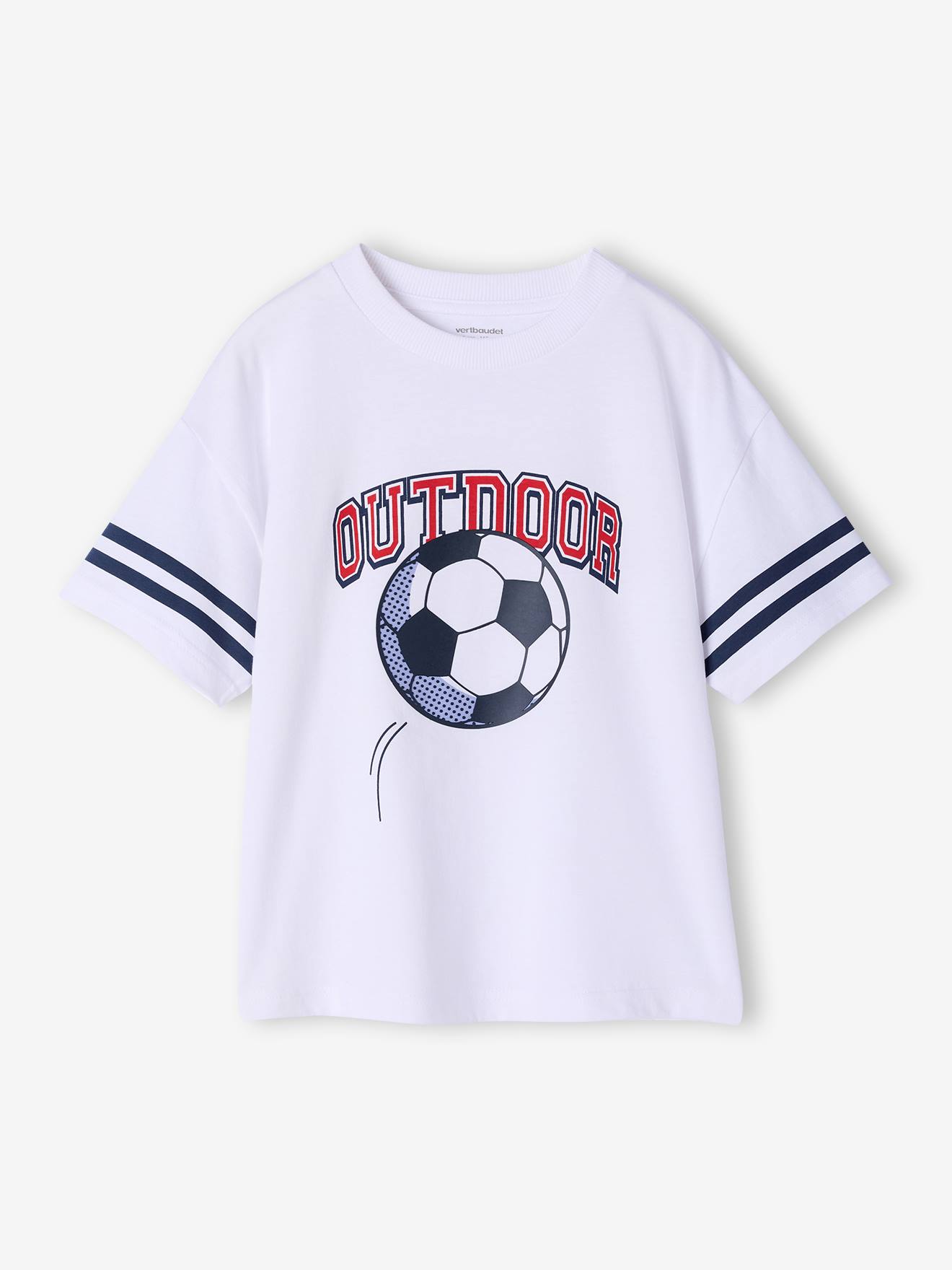 Thumbnail - T-Shirt Fußballprint Jungen mit Recycling-Baumwolle
