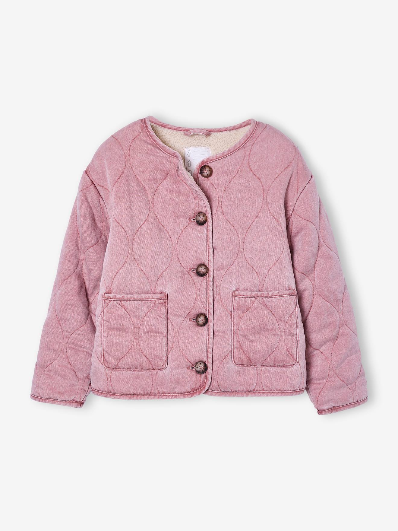 Thumbnail - Steppjacke mit Teddyfleece-Futter & Wellensteppung Mädchen