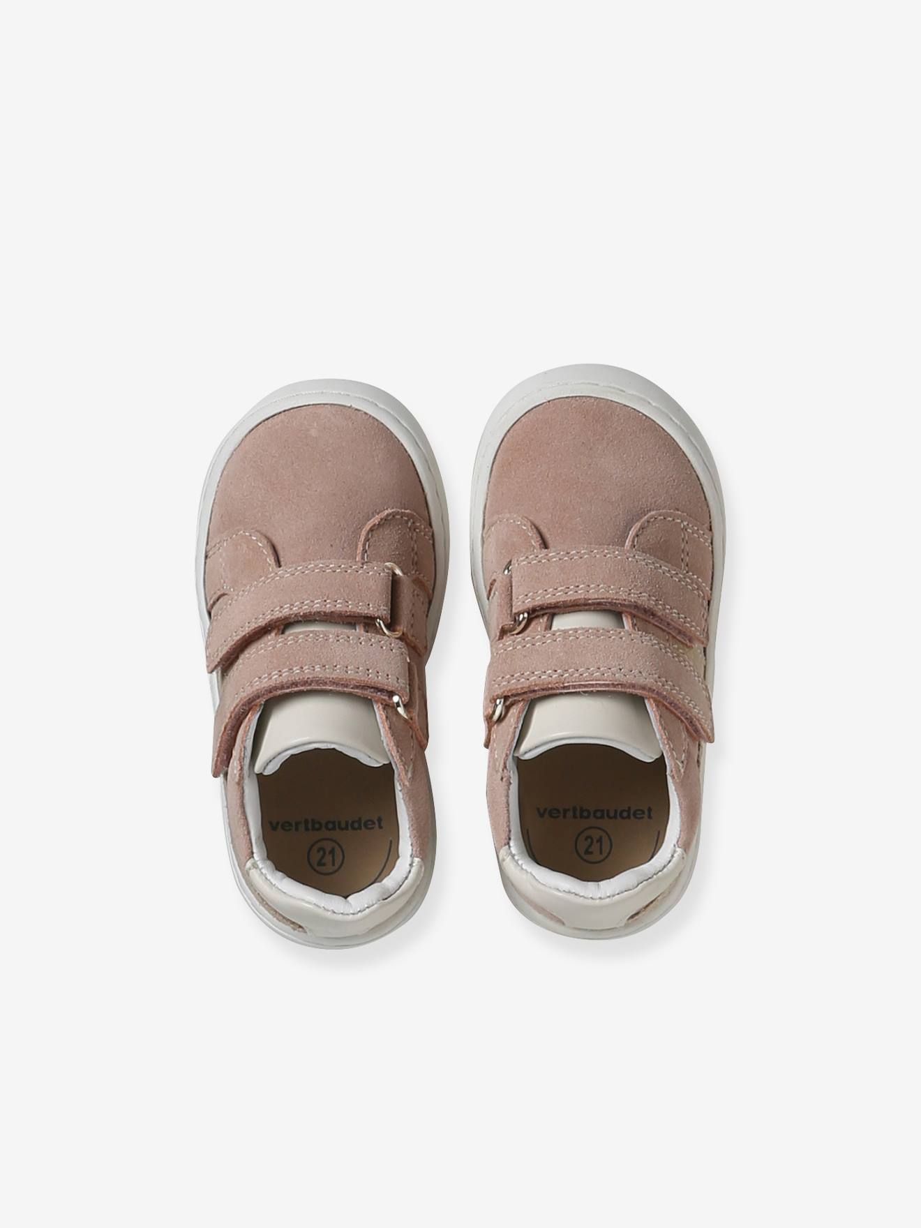 Thumbnail - Baby Sneakers aus Leder mit Klettverschluss hell