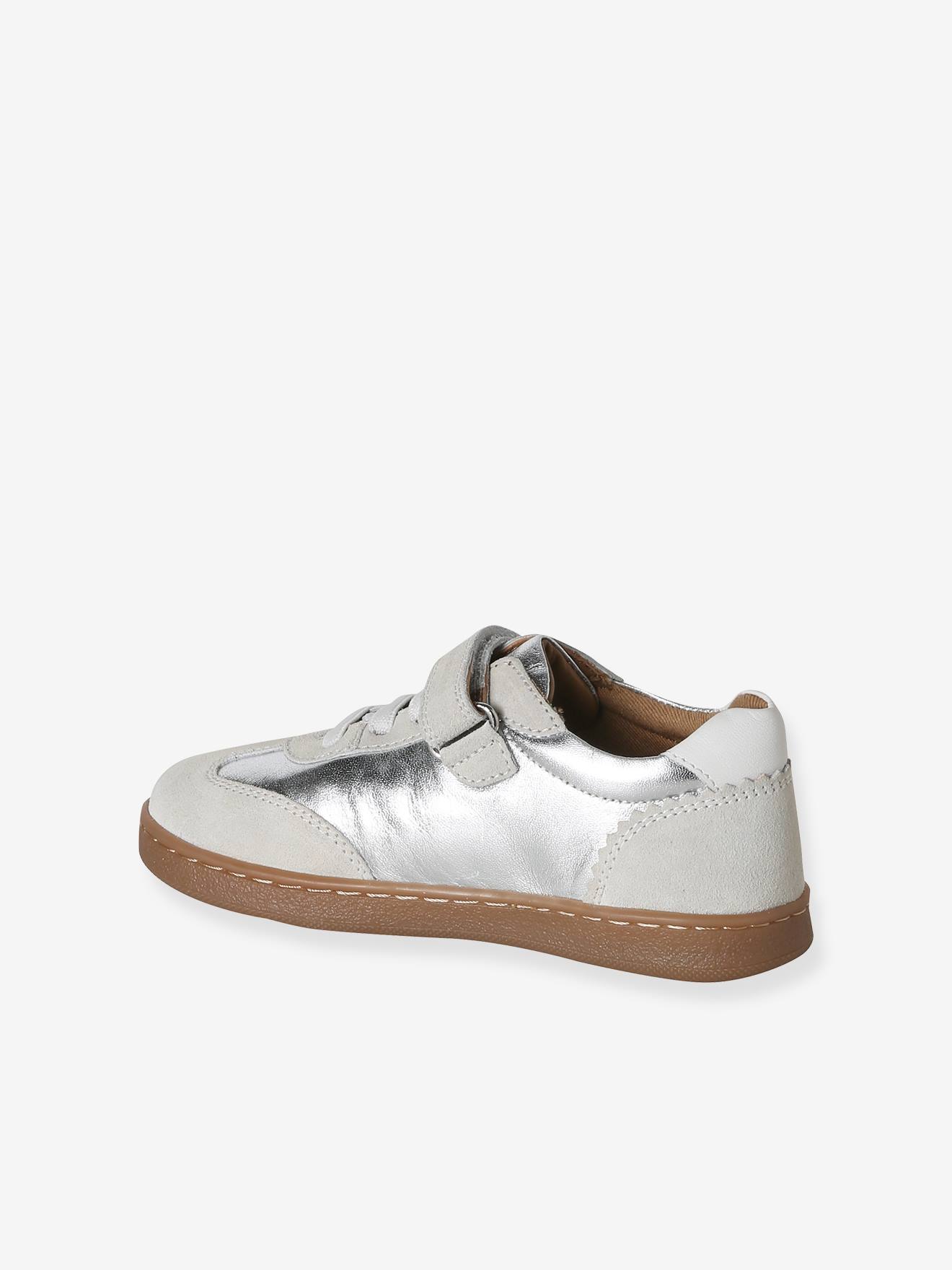 Thumbnail - Mädchen Leder-Sneaker mit Klettverschluss