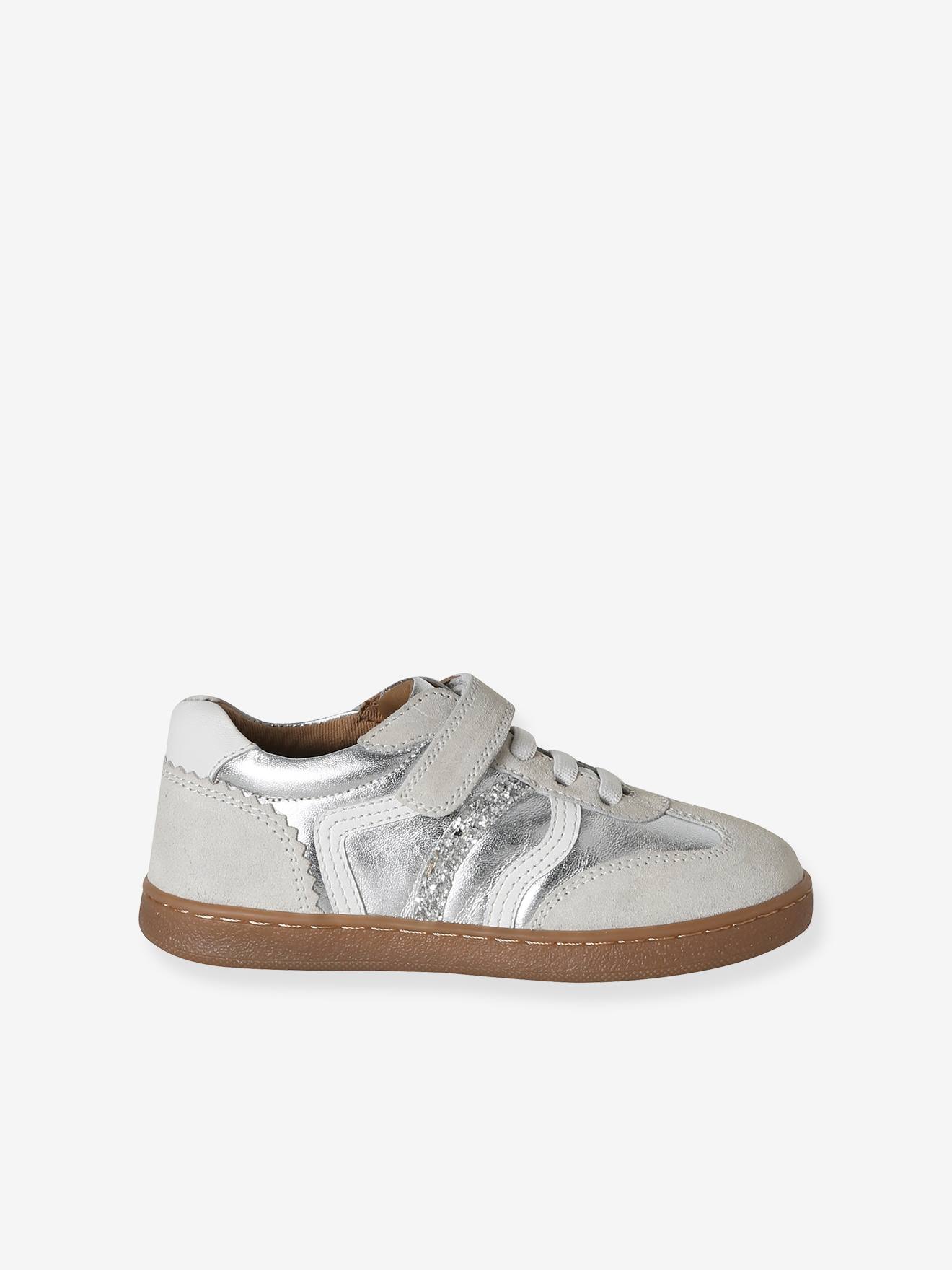 Thumbnail - Mädchen Leder-Sneaker mit Klettverschluss