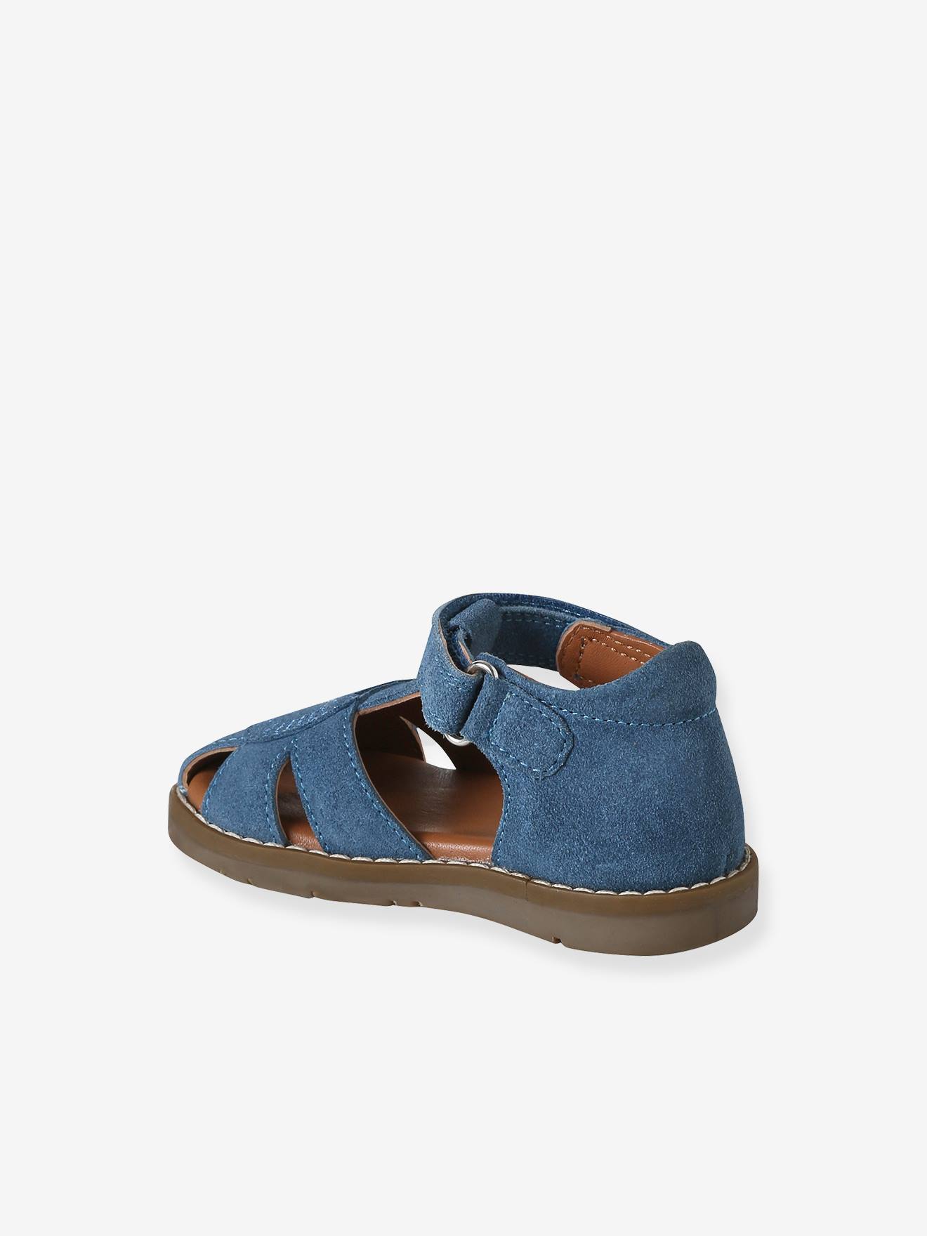 Thumbnail - Geschlossene Baby Klett-Sandalen aus Leder