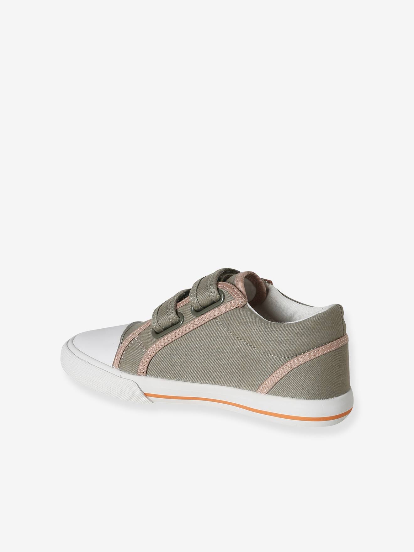 Thumbnail - Kinder Stoff-Sneakers mit Klett und Anziehtrick sandfarben