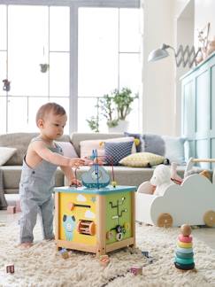 Spielzeug-Baby-Tasten & Greifen-Großer Activity-Würfel, Motorikwürfel „Tierfreunde“ FSC