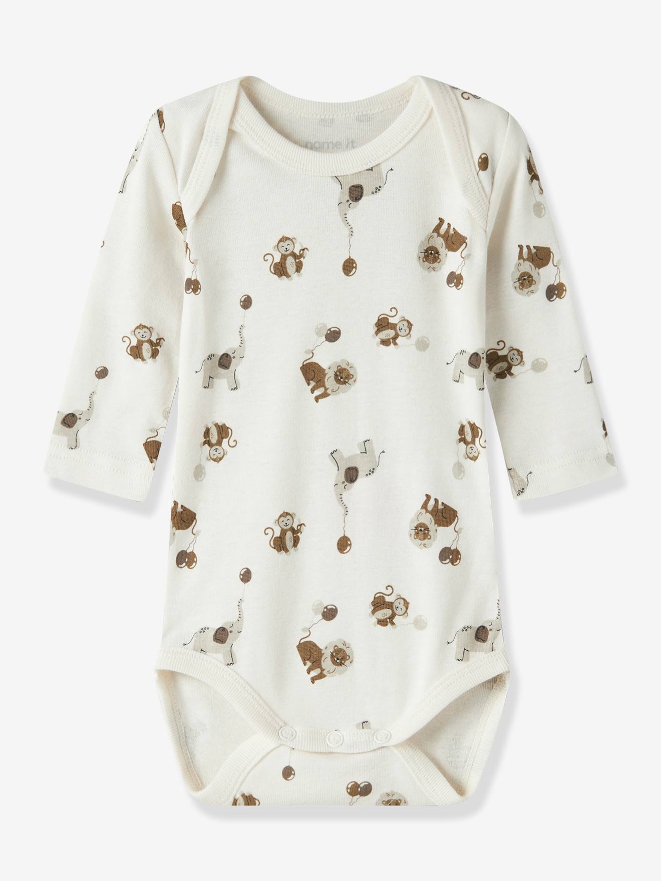 Thumbnail - 3er-Pack Langarmbodys TIERE Baby NAME IT