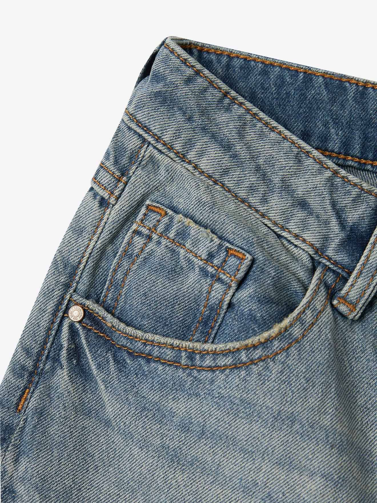 Thumbnail - Weite Skater-Jeans Mädchen NAME IT mit Recycling-Baumwolle