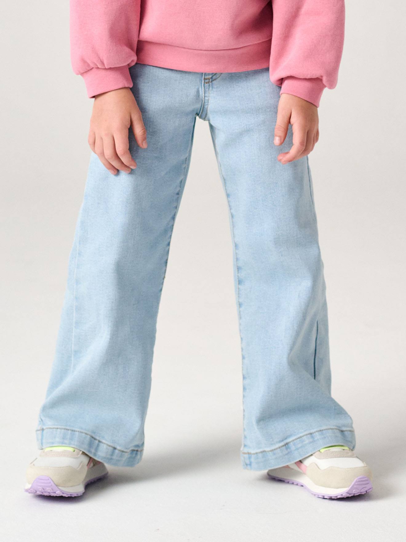 Weite Mädchen Jeggings BASIC helles