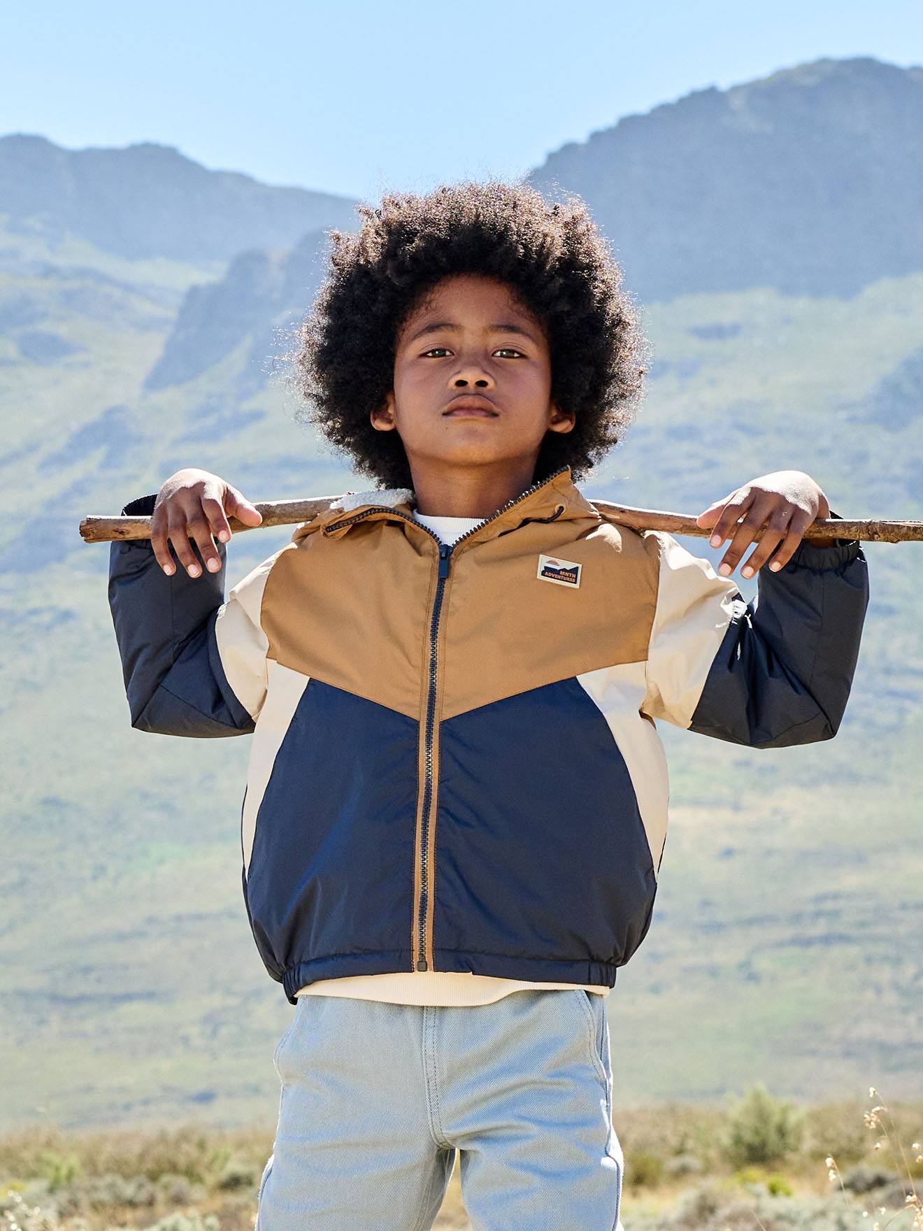 Windjacke mit Teddyfleece-Futter für Jungen