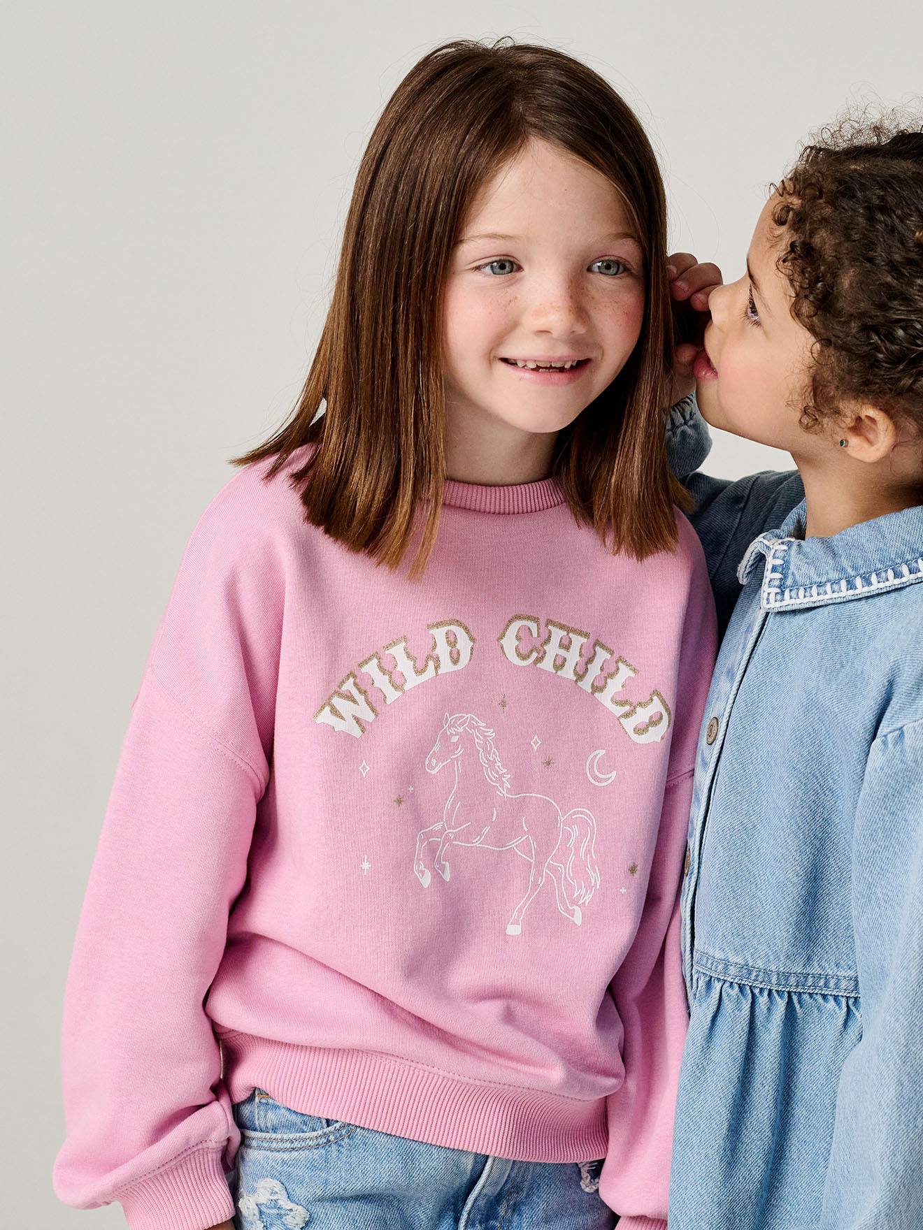 Sweatshirt Mädchen WILD CHILD mit Recyclingmaterial