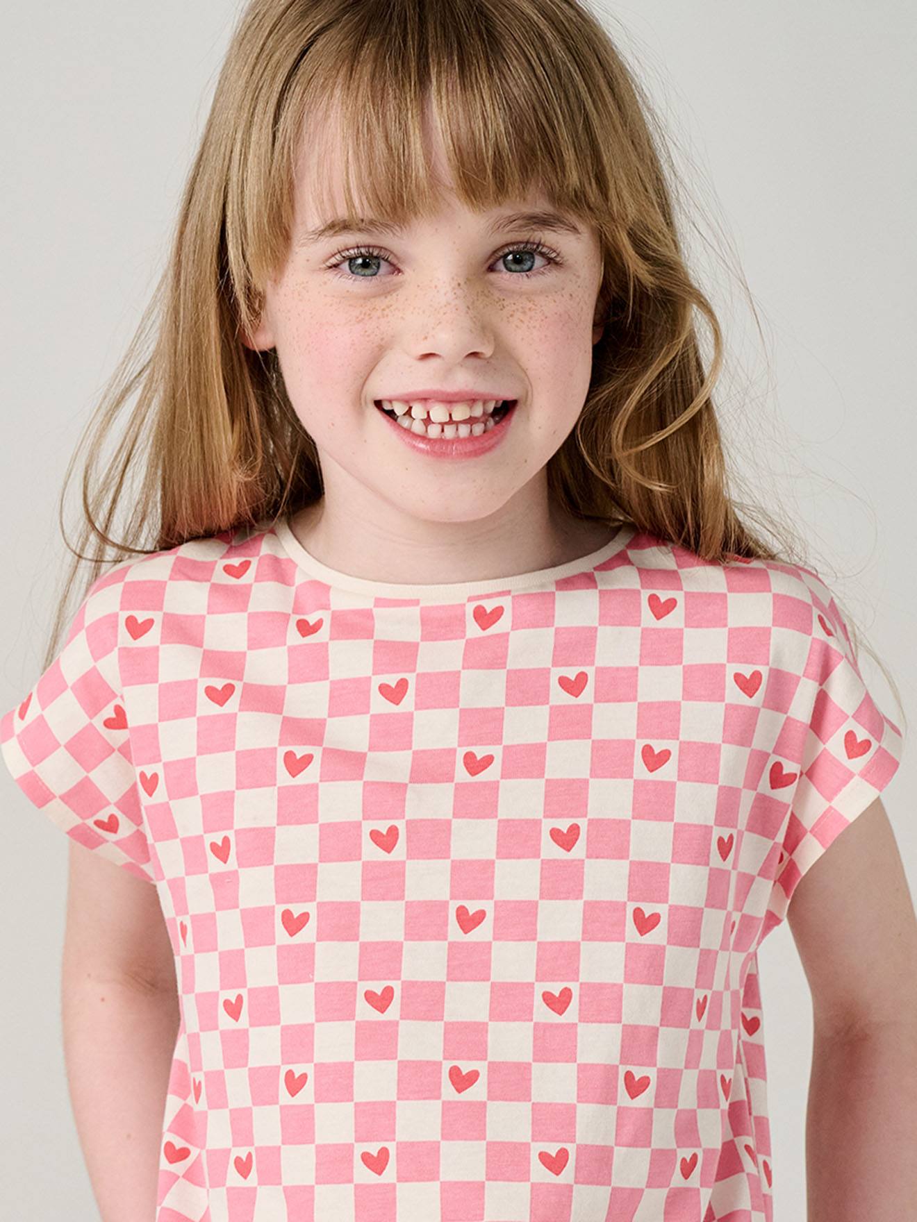 Mädchen T-Shirt rosa Gr. 116 von vertbaudet