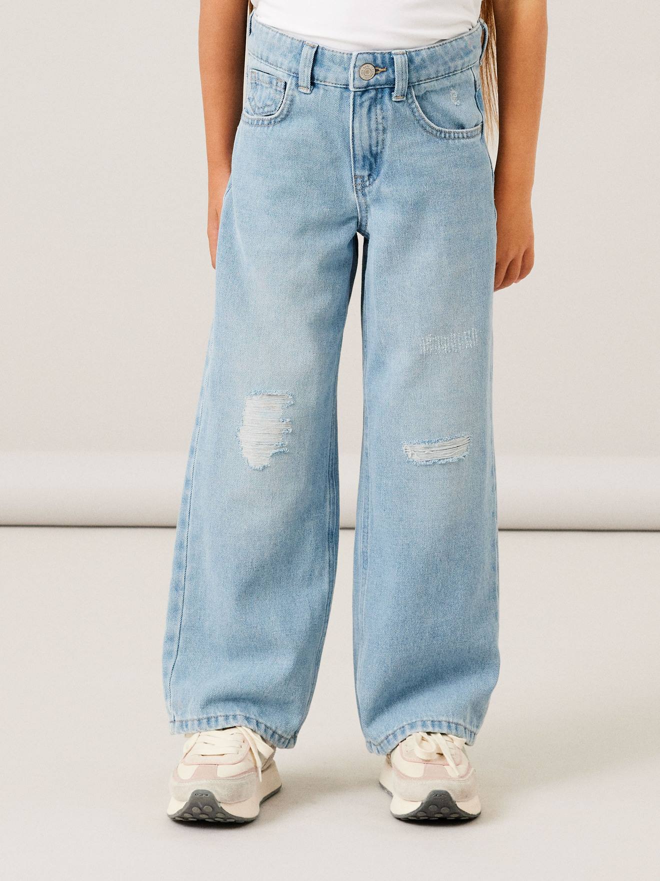 Thumbnail - Weite High-Waist-Jeans Mädchen NAME IT