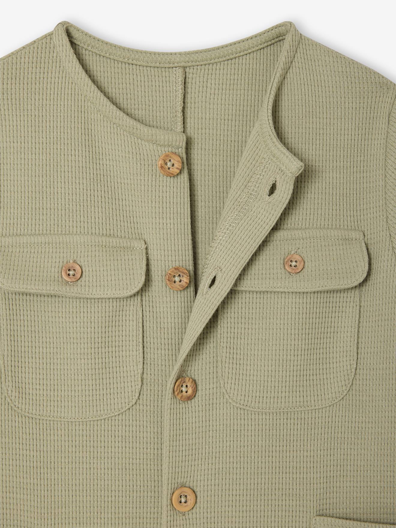 Thumbnail - Jungen Baby Overall salbei