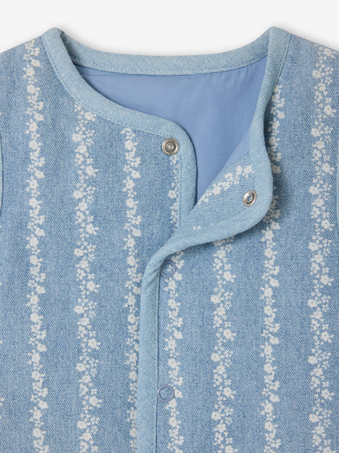 Thumbnail - Baby Denim-Weste mit Blumenmuster