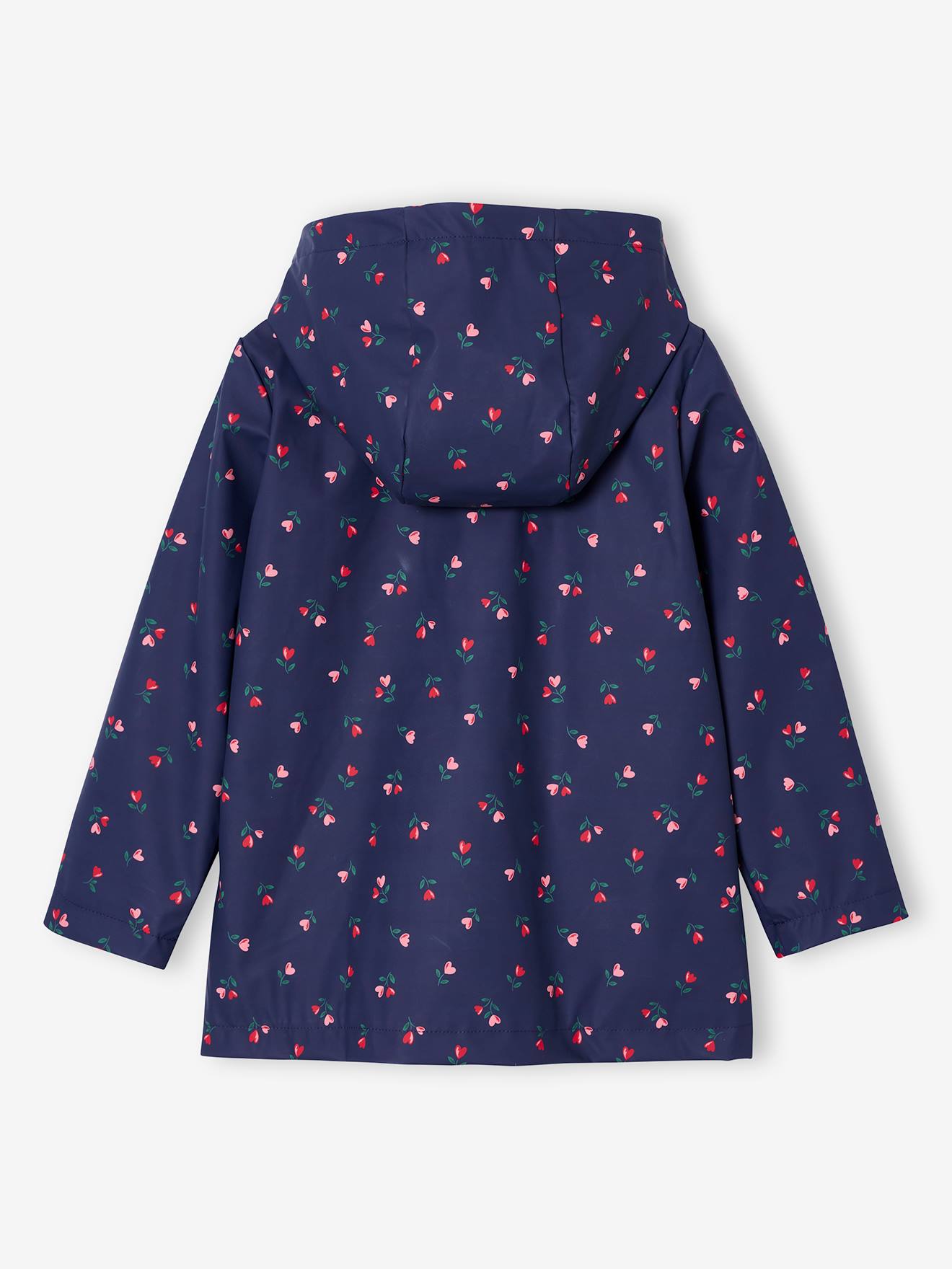 Thumbnail - Mädchen Regenjacke mit Kapuze und Print