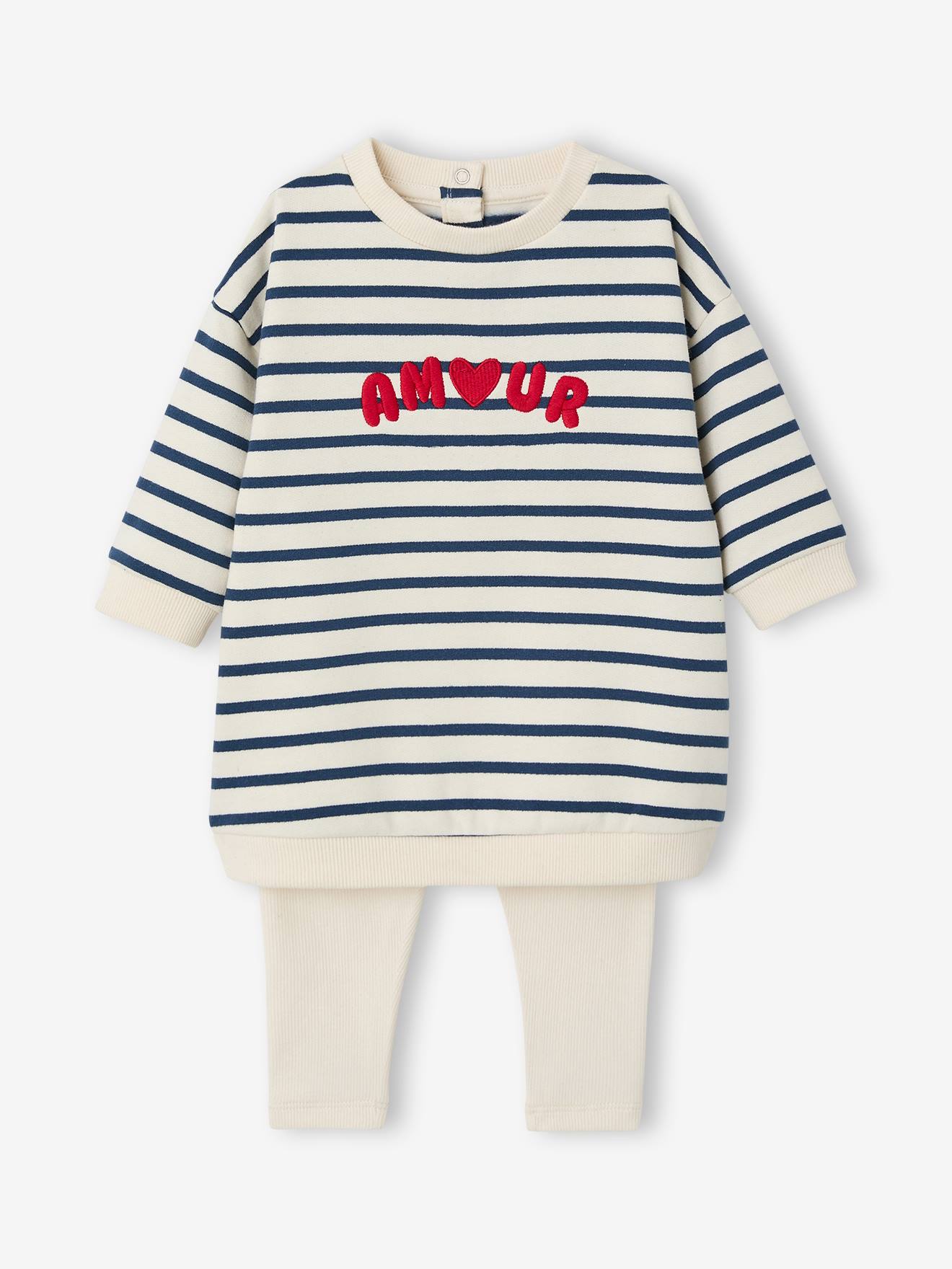 Thumbnail - Baby-Set aus Kleid und Leggings AMOUR