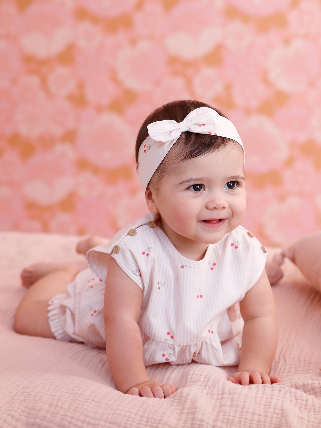 Baby-Set mit Kirsch-Motiven: Top