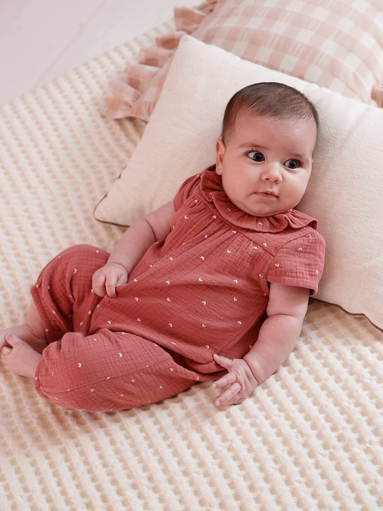 Baby Overall mit Volantkragen Mädchen
