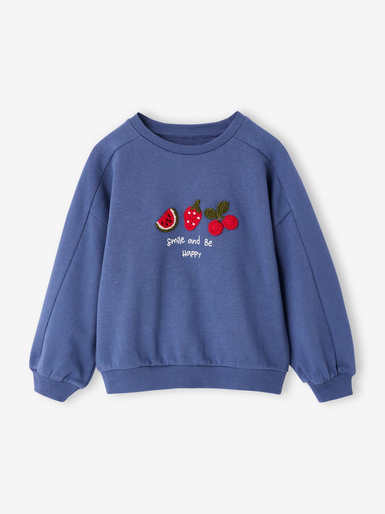 Mädchen Sweatshirt mit Recycling-Polyester