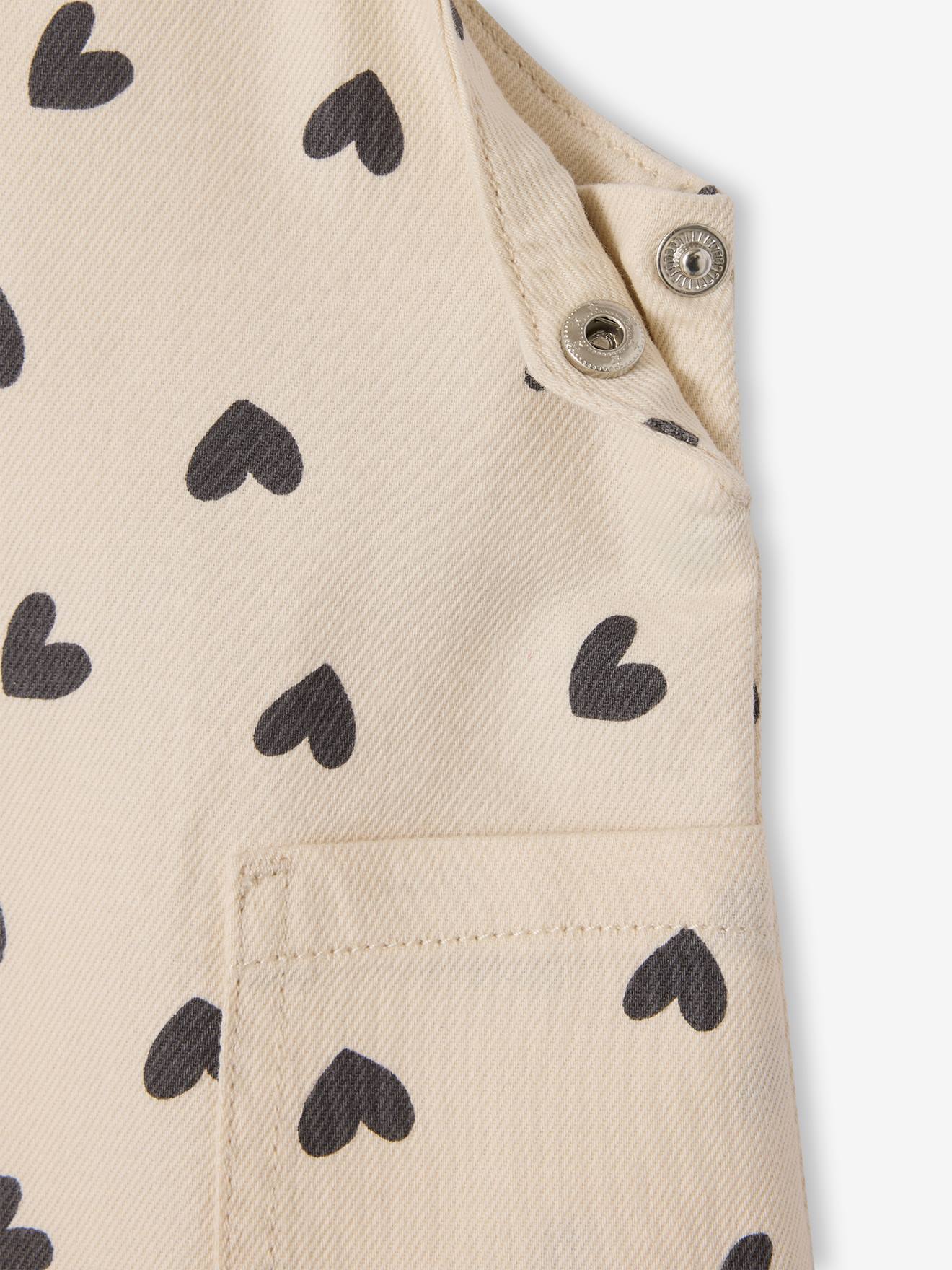 Thumbnail - Baby Latzkleid mit Herz-Print