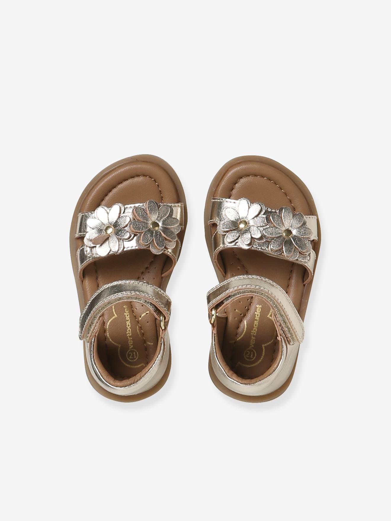 Thumbnail - Leder-Sandalen Baby mit Klettverschluss