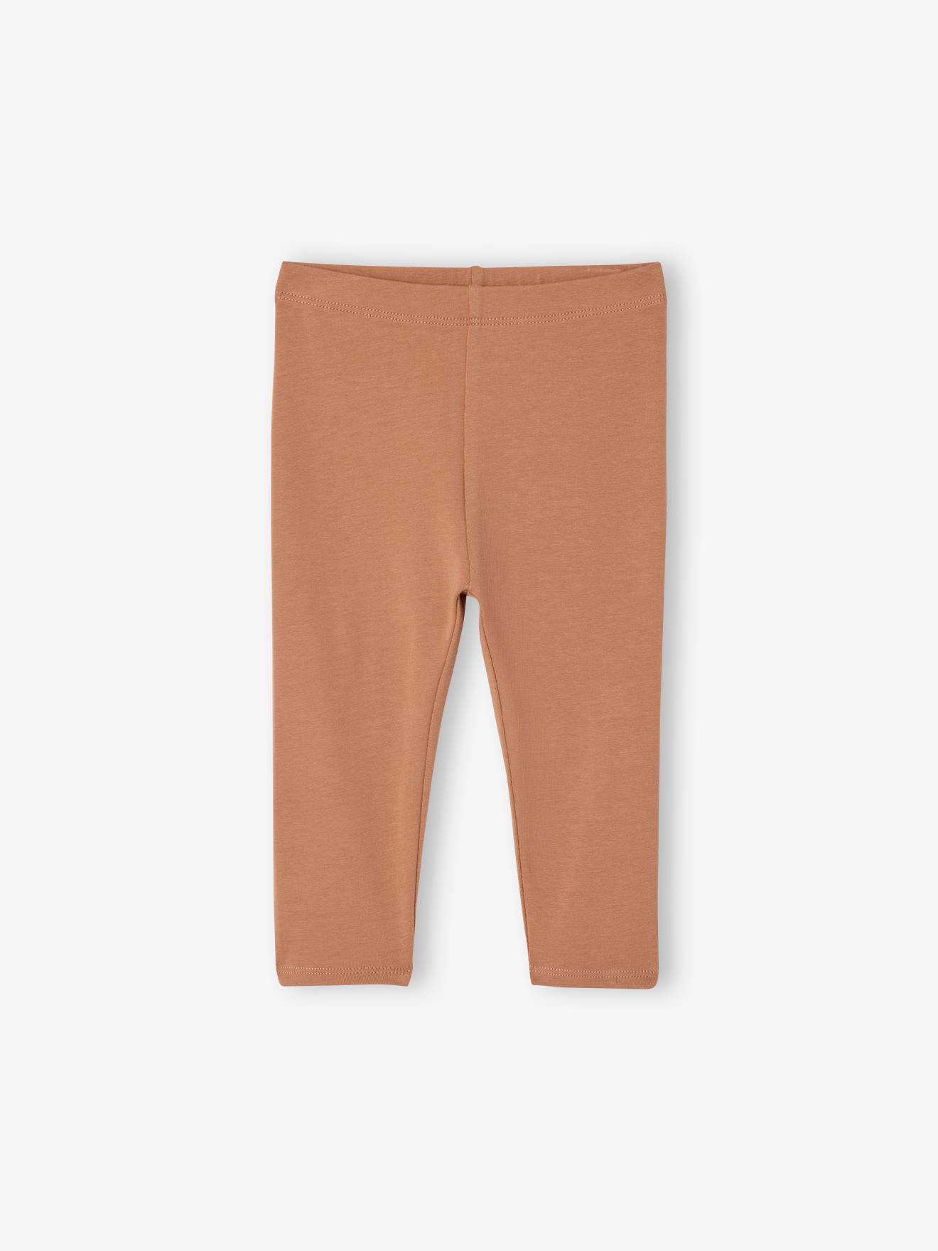 Thumbnail - 2er-Pack Mädchen Baby Leggings BASIC pekannuss