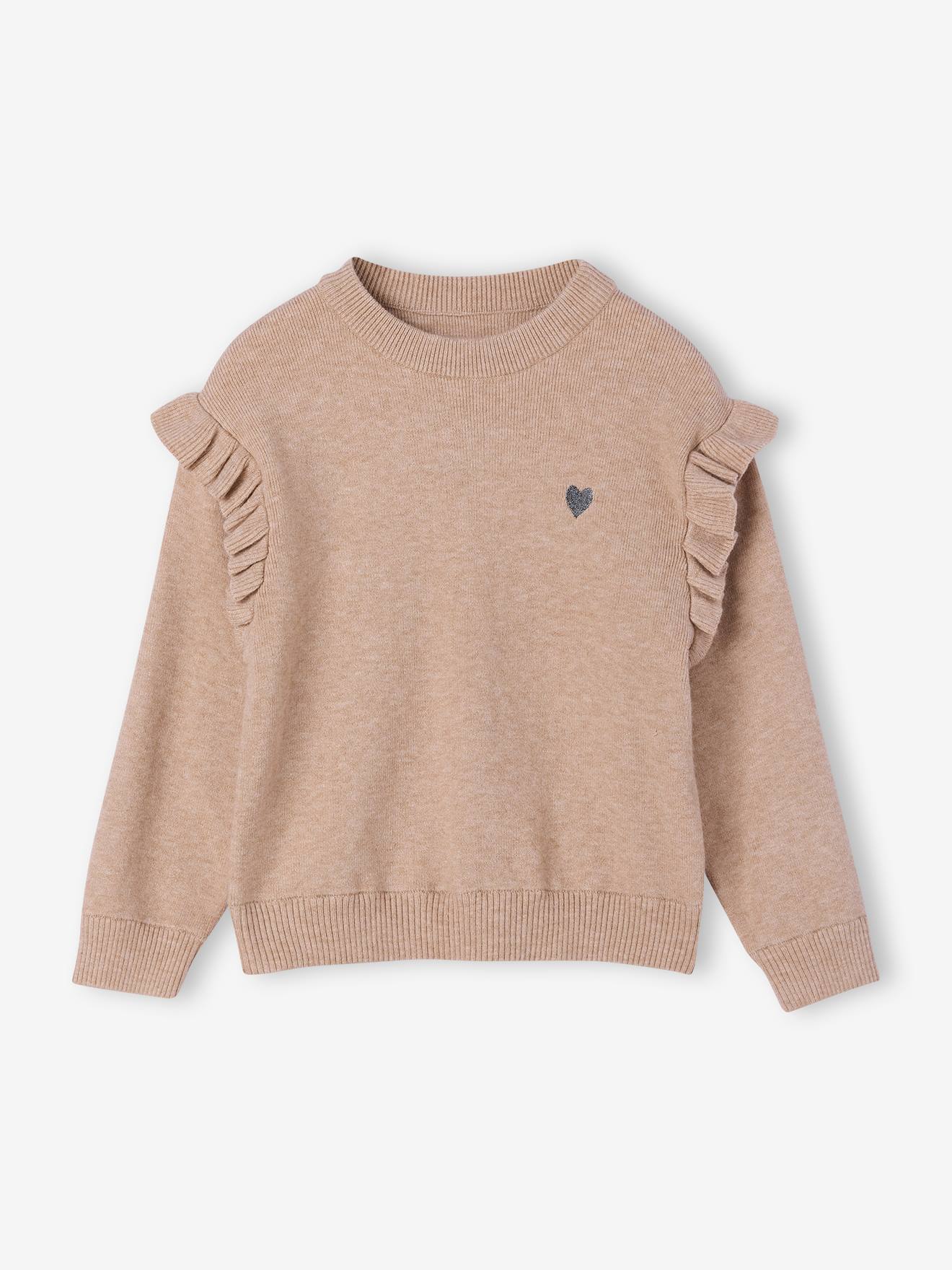 Thumbnail - Strick-Set aus Pullover und Hose für Mädchen