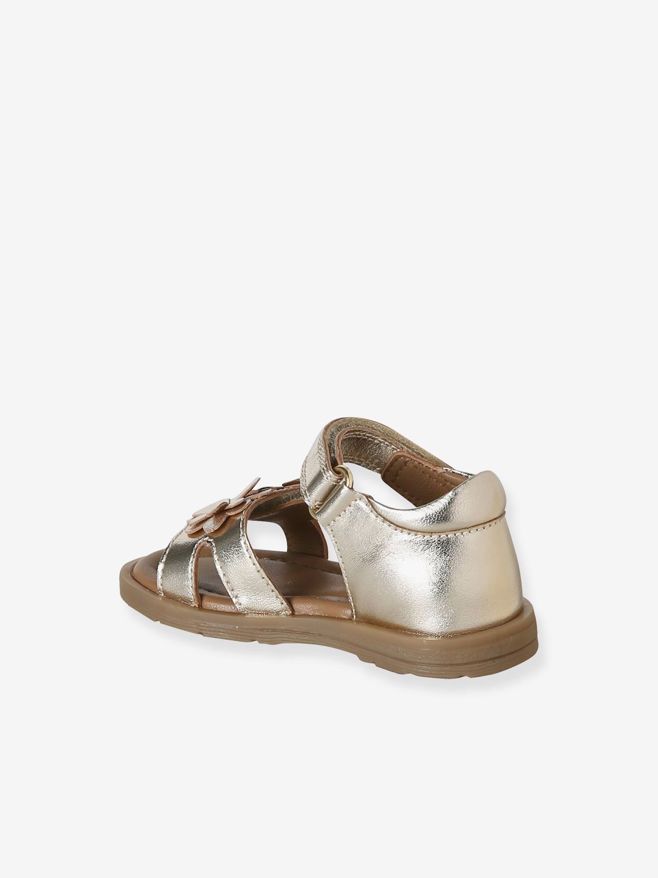 Thumbnail - Leder-Sandalen Baby mit Klettverschluss