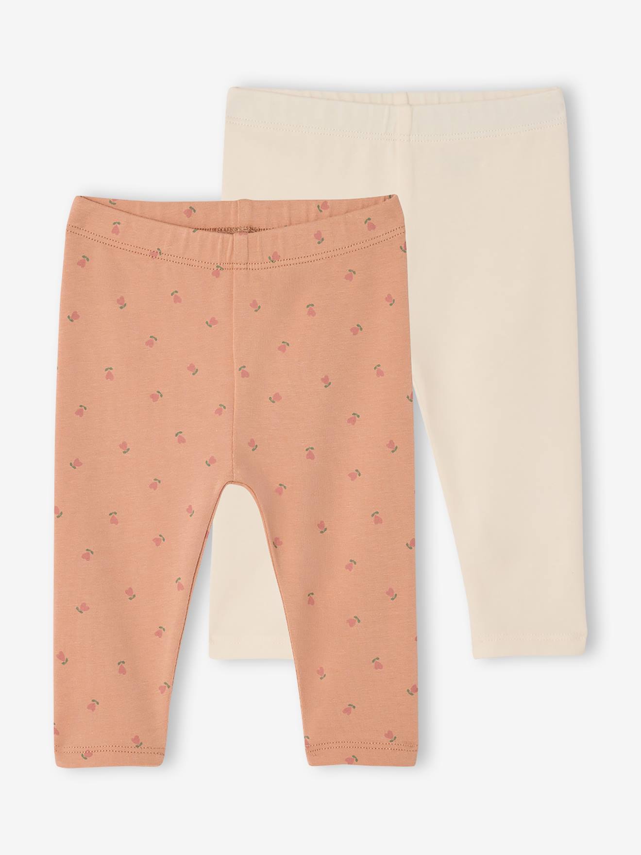 2er-Pack Baby Leggings Bio-Baumwolle BASIC