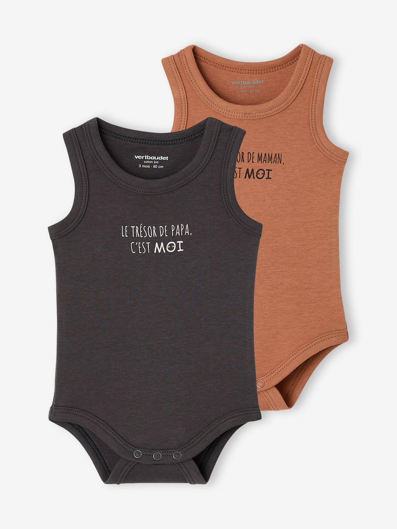 Baby Bodys 2er-Pack ärmellos aus Bio-Baumwolle