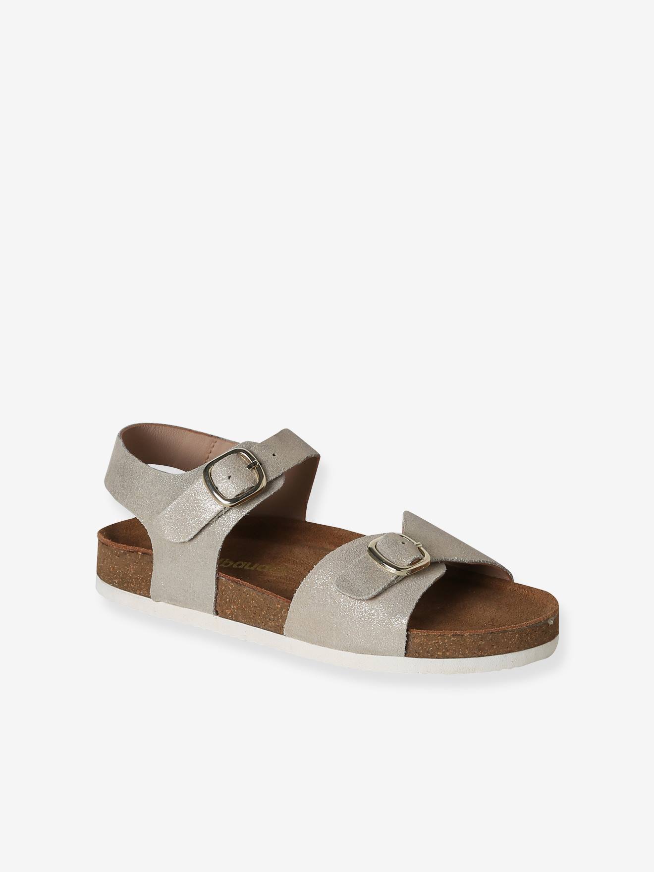 Ledersandalen mit 2 Schnallen Kinder