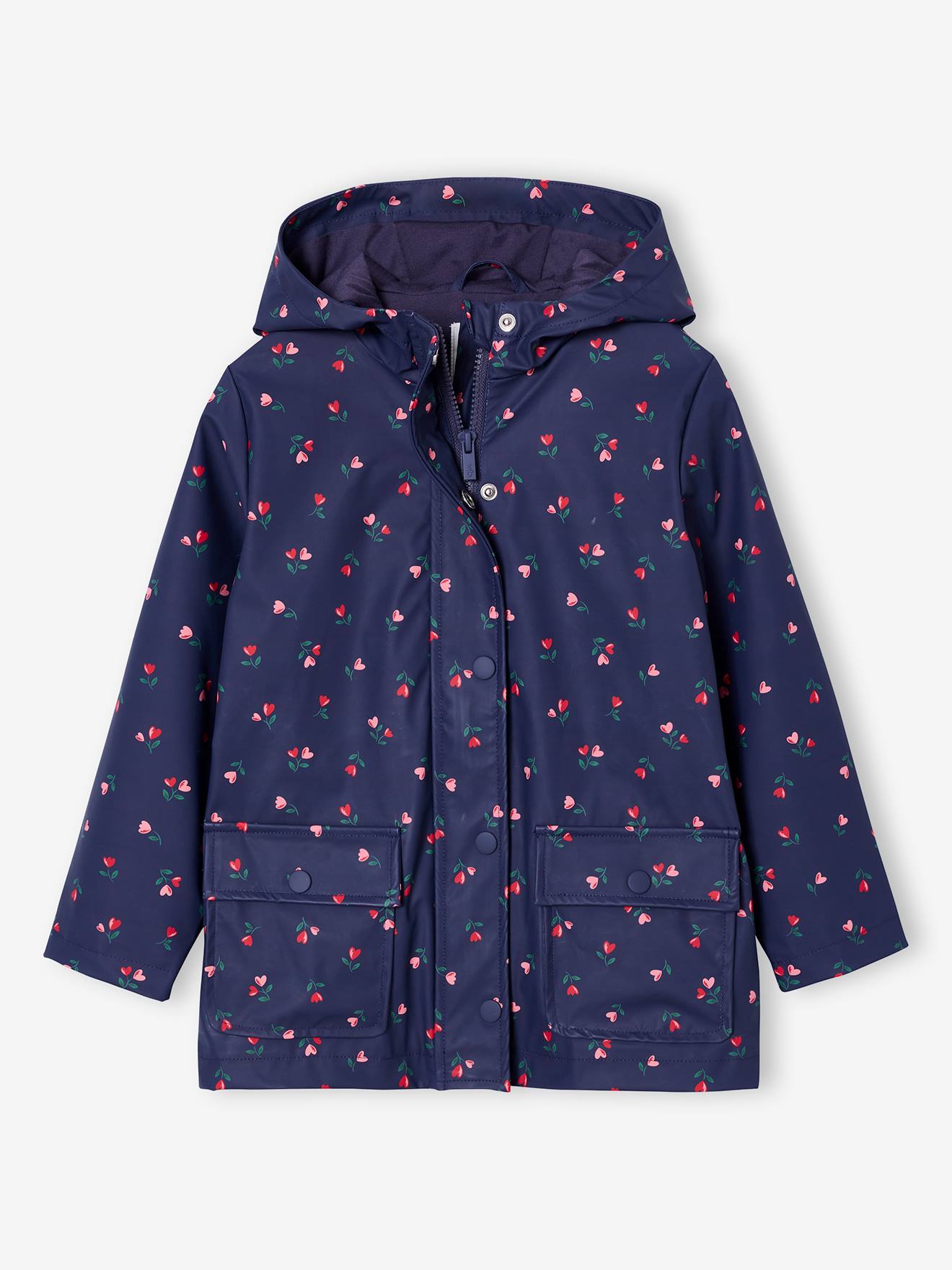 Mädchen Regenjacke mit Taschen