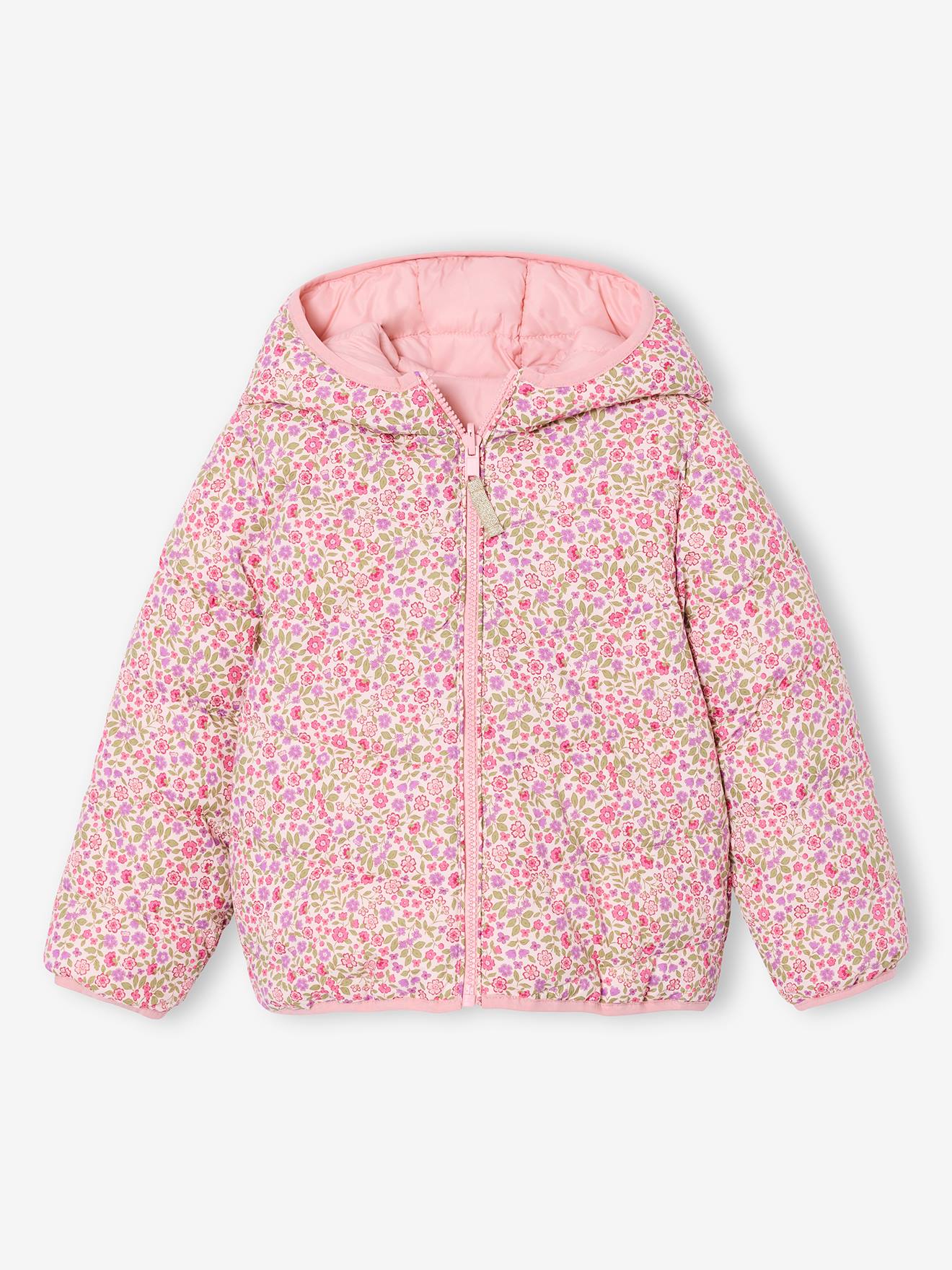 Wende-Steppjacke Mädchen Übergangsjacke
